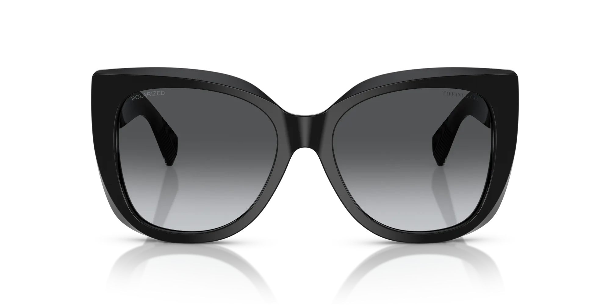 Tiffany TF4229 8001T3 Occhiali da sole Acetato Nero Grigio Squadrata Polarizzata - immagine 3
