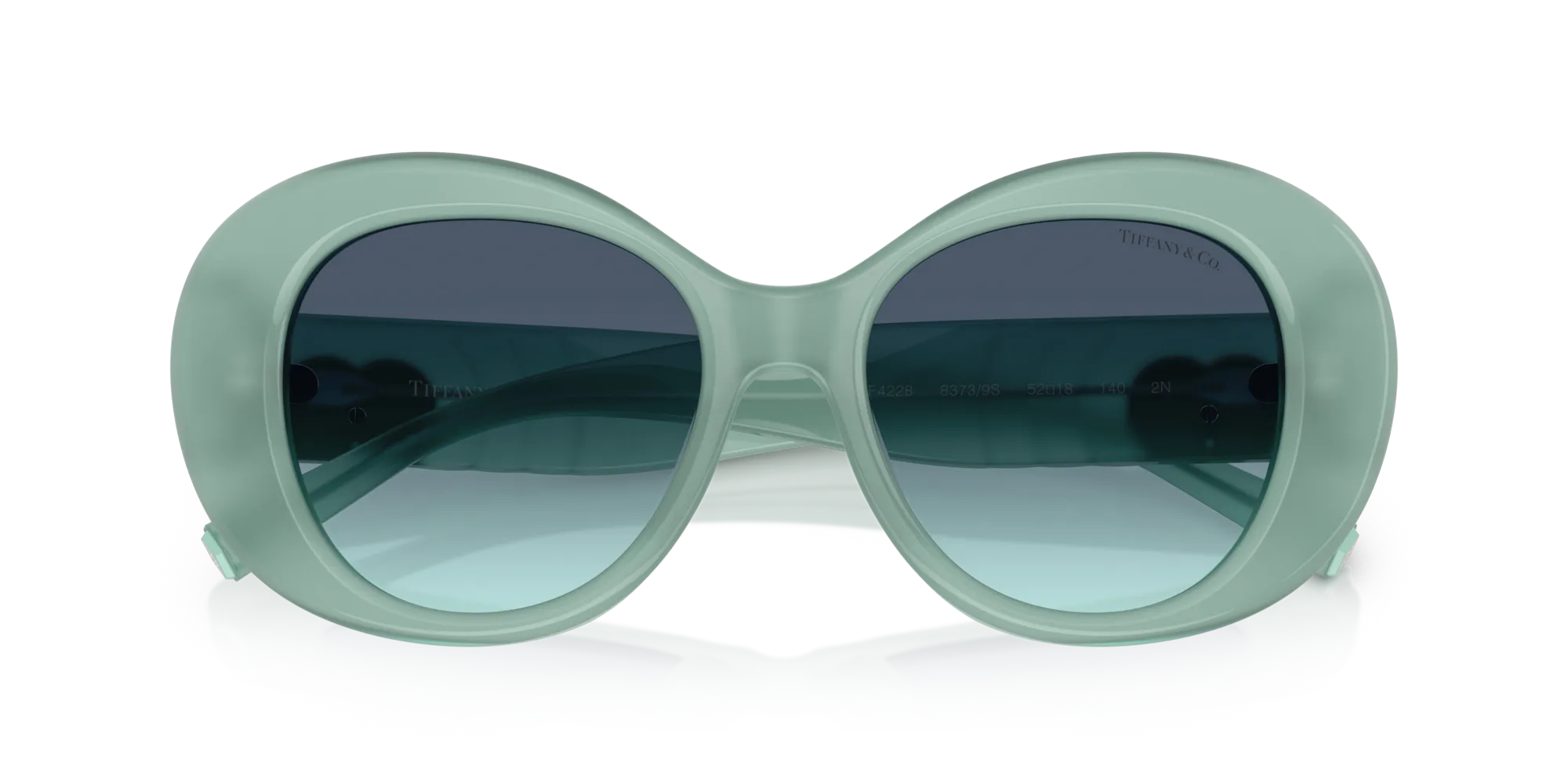 Tiffany TF4228 83739S Occhiali da sole Acetato Blu Blu Rotonda Normale Sfumato - immagine 2