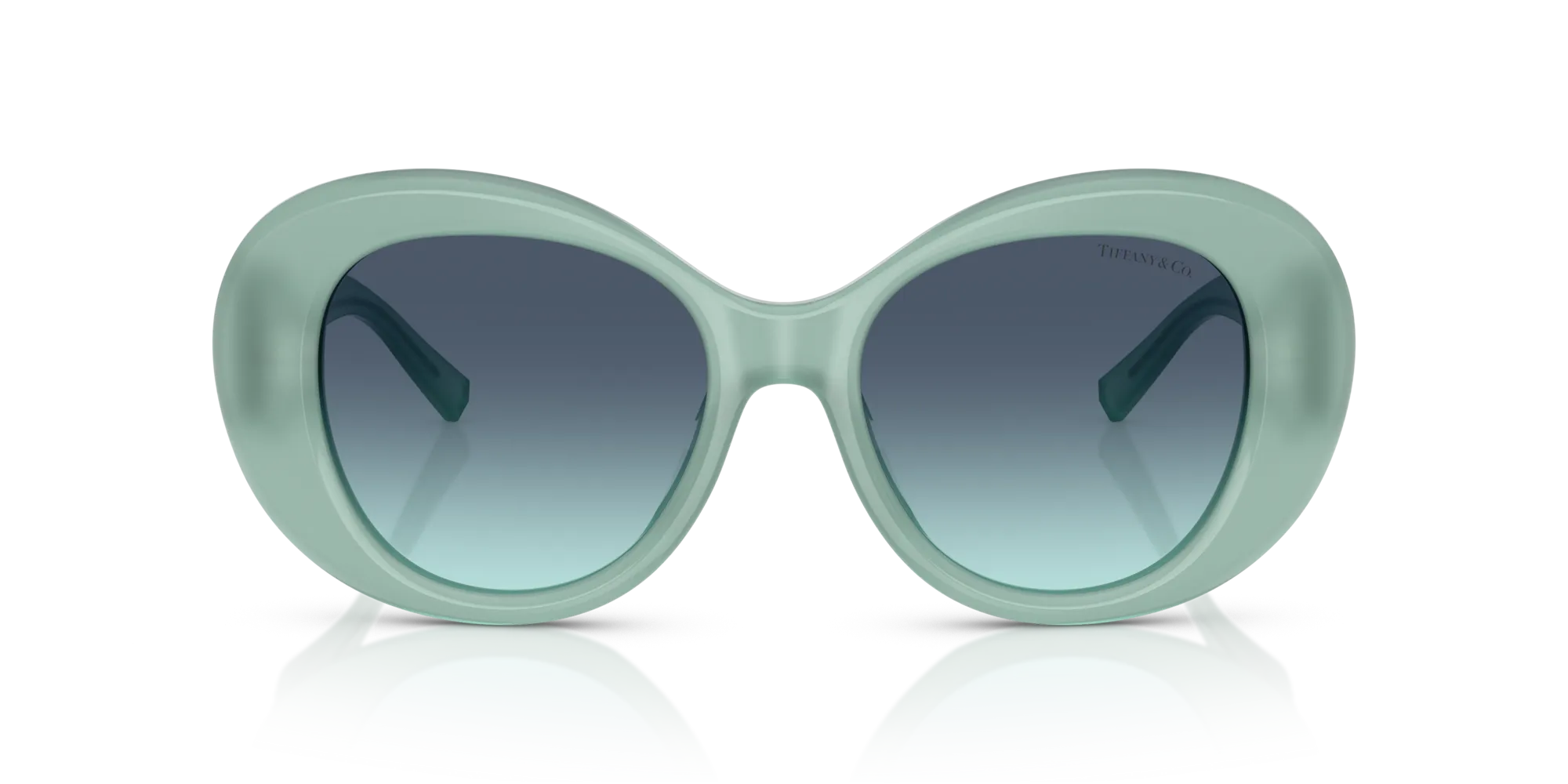 Tiffany TF4228 83739S Occhiali da sole Acetato Blu Blu Rotonda Normale Sfumato - immagine 3