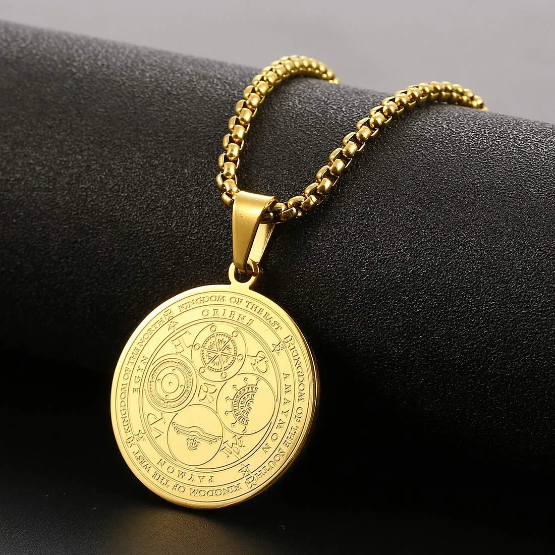 AFSTALR Arcangelo Collana 7 Arcangeli Ciondolo Arcangeli in Acciaio Inossidabile Sigil Talisman Pentagramma Ciondolo Amuleto Protezione Catena Gioielli Gioielli per Donna Uomo Or E - immagine 2