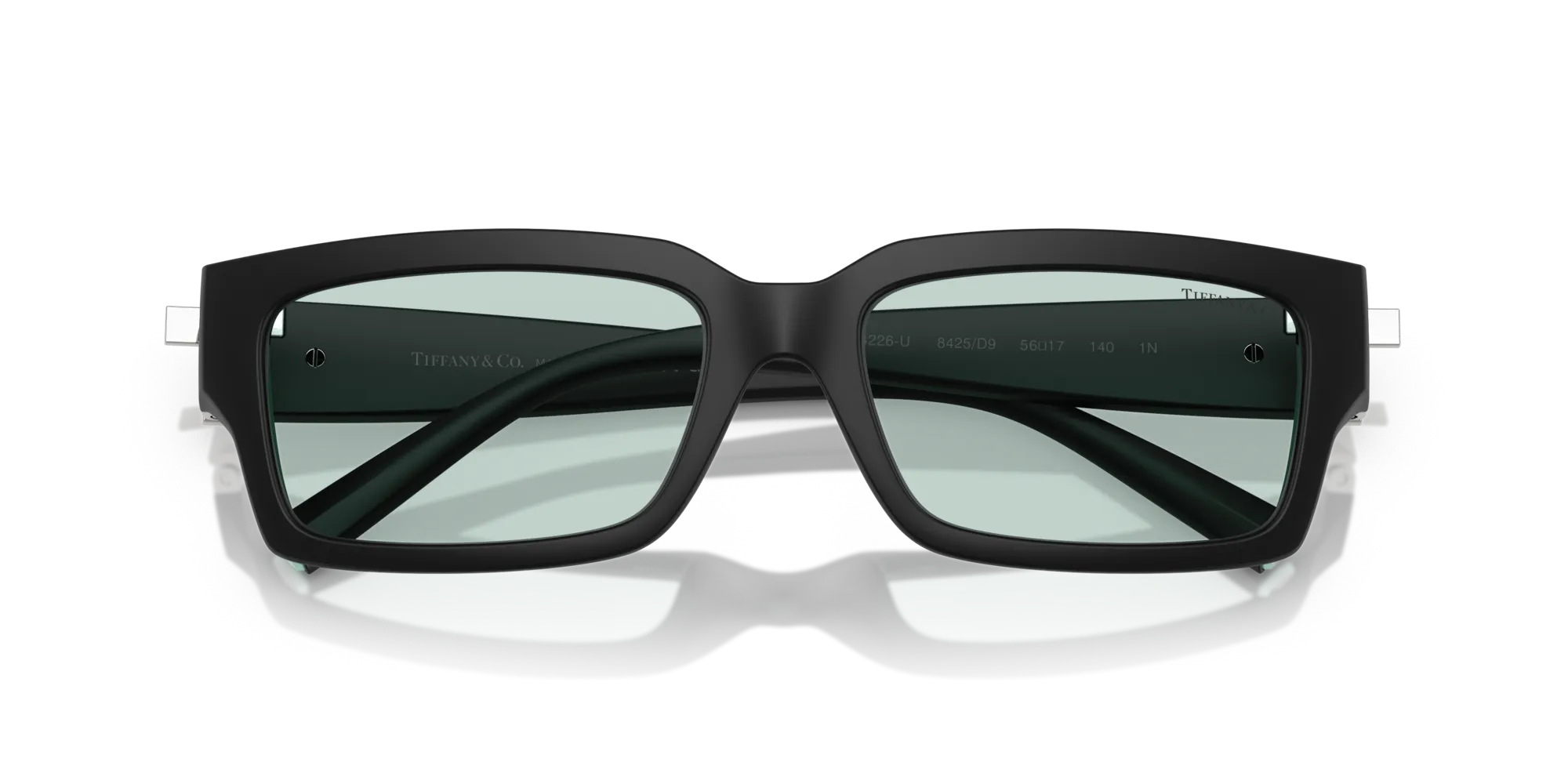 Tiffany TF4226U 8425D9 Occhiali da sole Iniettato Nero Blu Squadrata Normale - immagine 2