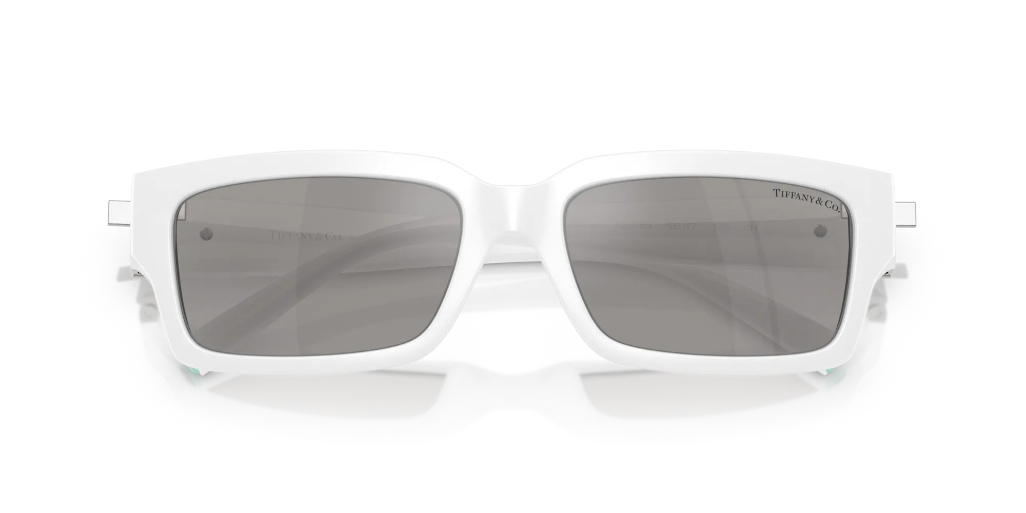 Tiffany TF4226U 83926G Occhiali da sole Iniettato Bianco Grigio Squadrata Specchiate - immagine 2