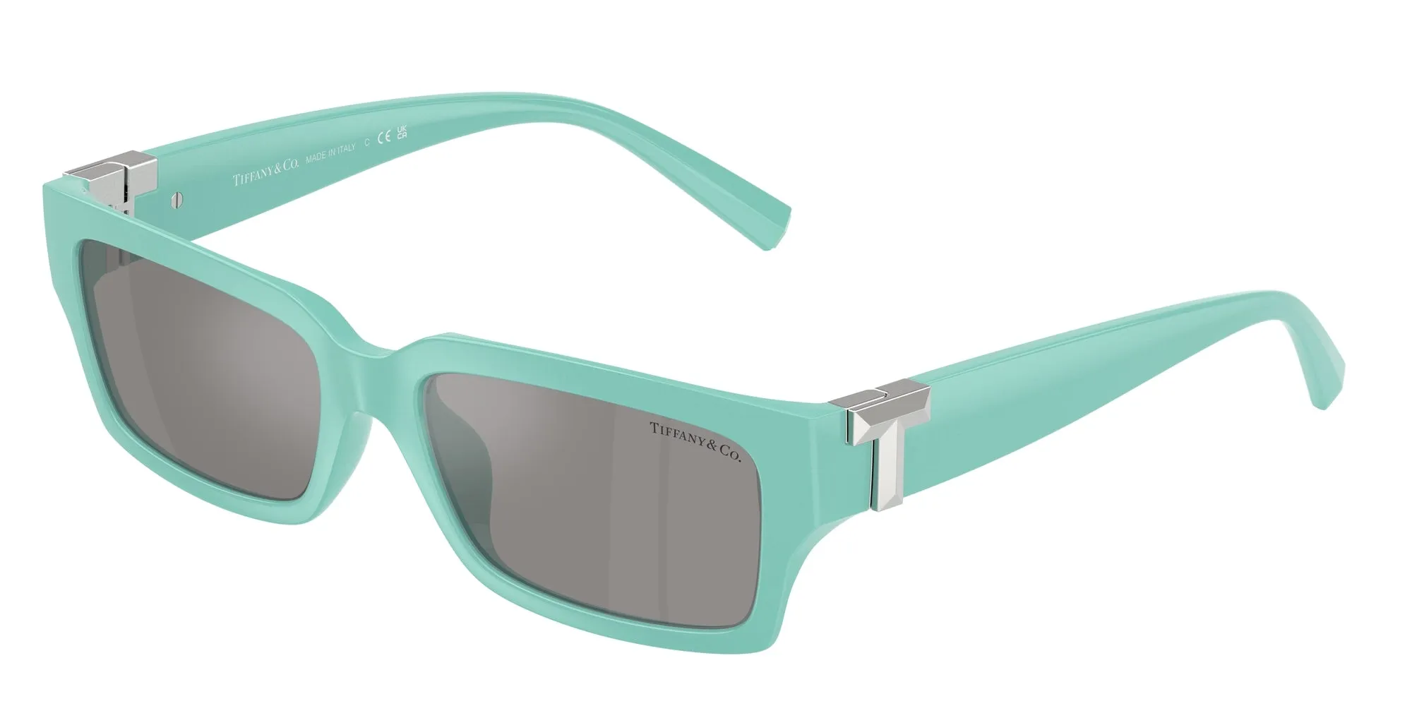 Tiffany TF4226U 83886G Occhiali da sole Iniettato Blu Grigio Squadrata Specchiate - immagine 1