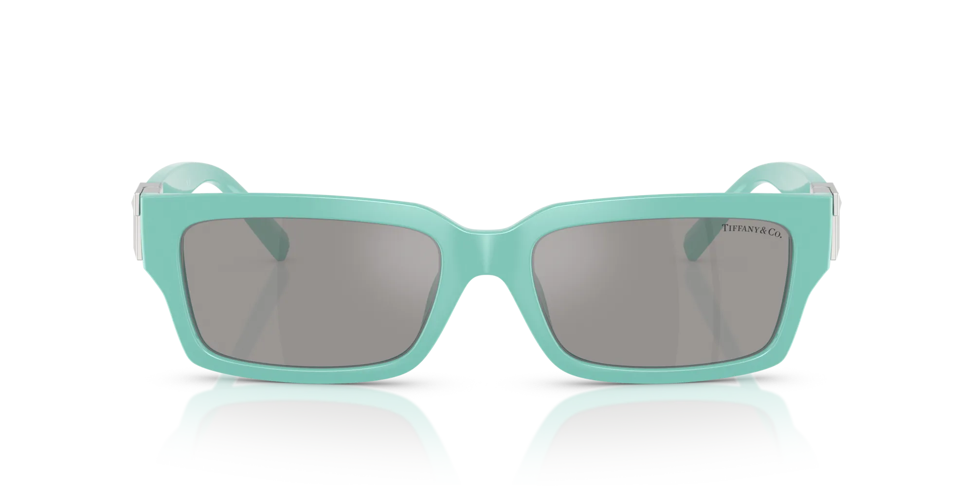 Tiffany TF4226U 83886G Occhiali da sole Iniettato Blu Grigio Squadrata Specchiate - immagine 3