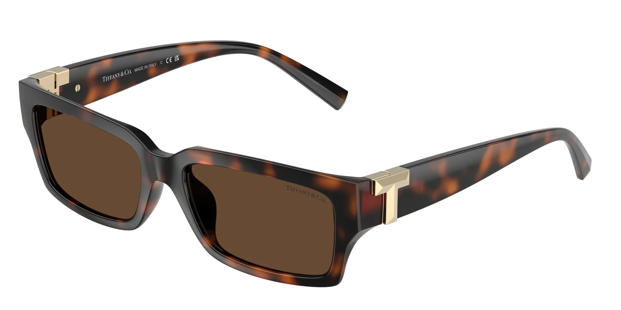 Tiffany TF4226U 80153G Occhiali da sole Iniettato Tartaruga Marrone Squadrata Normale - immagine 1