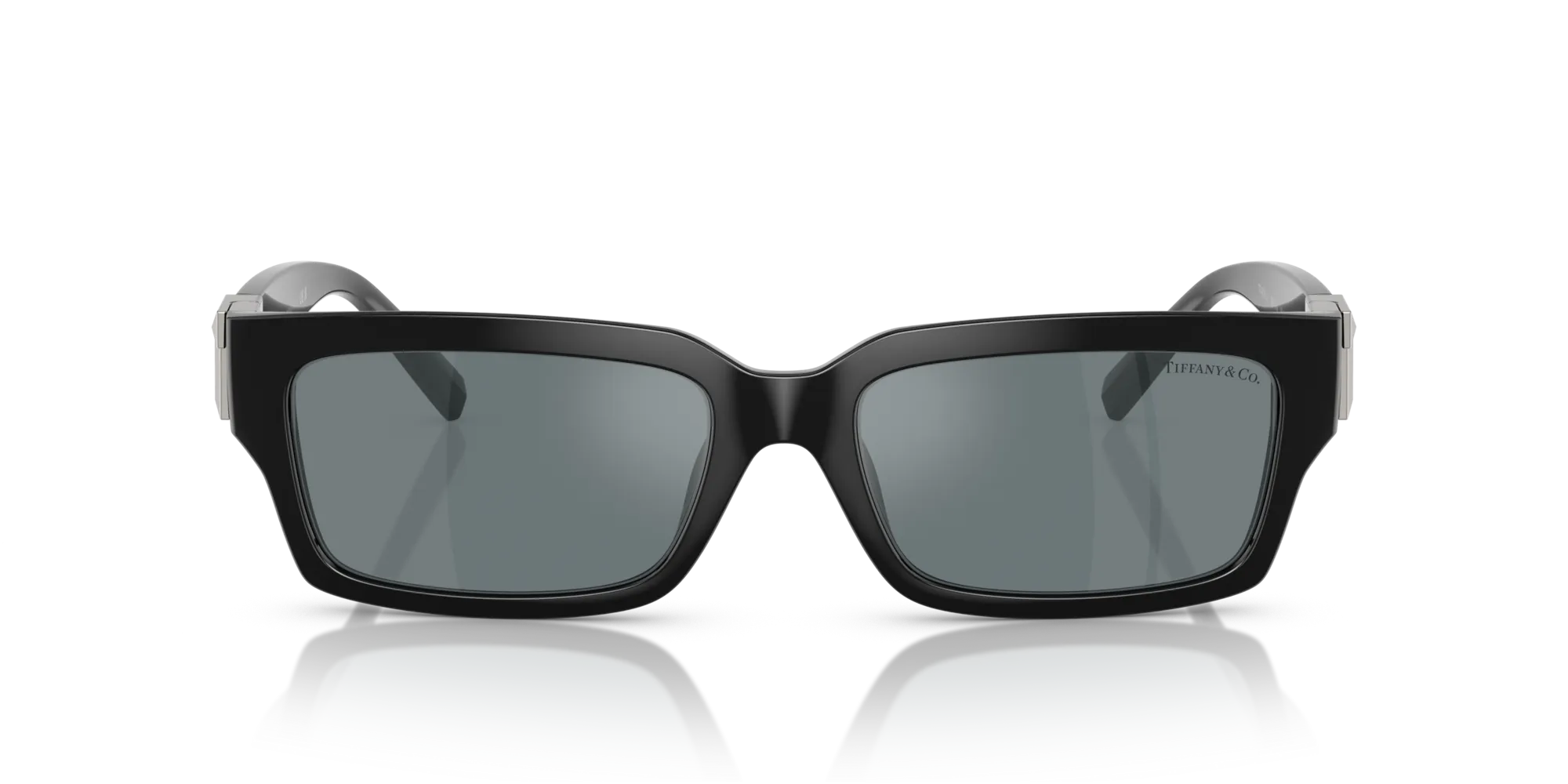Tiffany TF4226U 80016G Occhiali da sole Iniettato Nero Grigio Squadrata Specchiate - immagine 3
