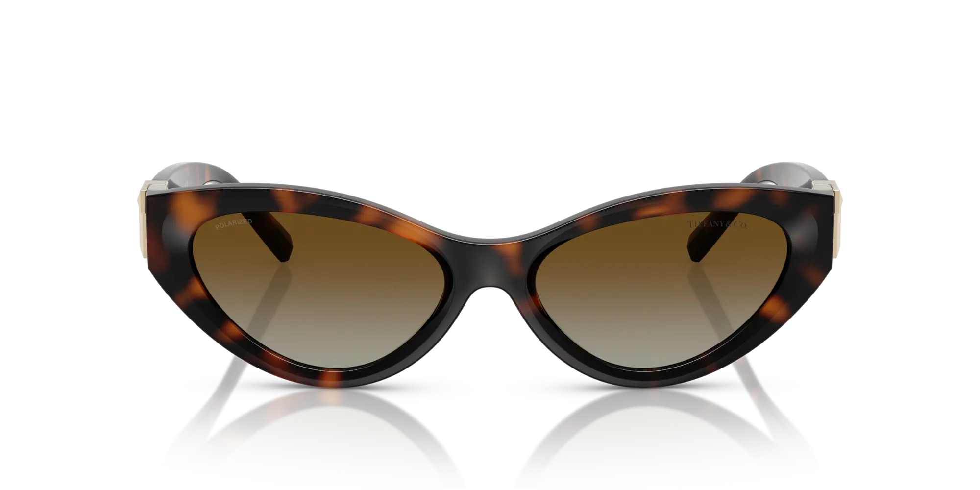 Tiffany TF4225U 8015T5 Occhiali da sole Iniettato Tartaruga Marrone Rotonda Polarizzata Sfumato - immagine 3