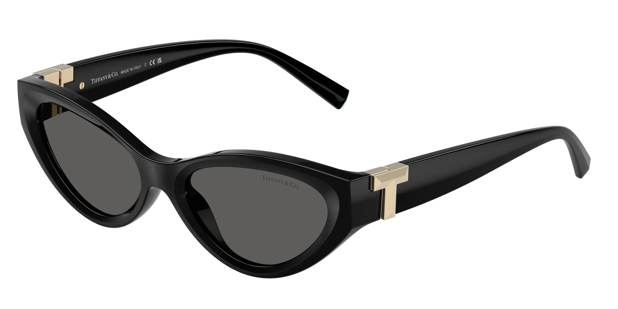 Tiffany TF4225U 8001S4 Occhiali da sole Iniettato Nero Grigio Rotonda Normale - immagine 1