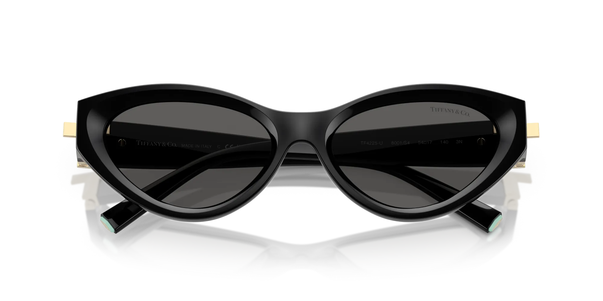Tiffany TF4225U 8001S4 Occhiali da sole Iniettato Nero Grigio Rotonda Normale - immagine 2