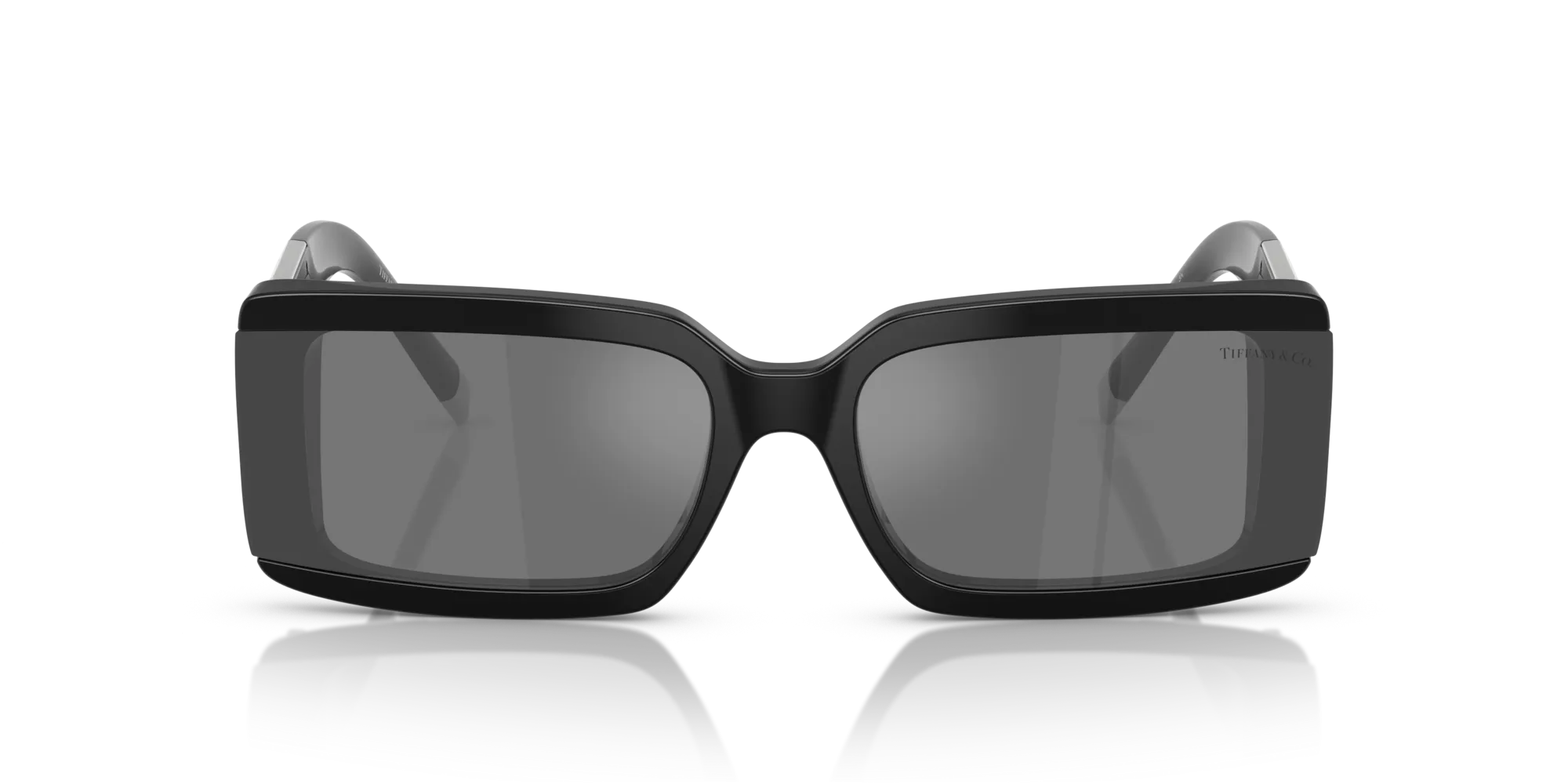 Tiffany TF4197 84306G Occhiali da sole Acetato Nero Grigio Squadrata Specchiate - immagine 3