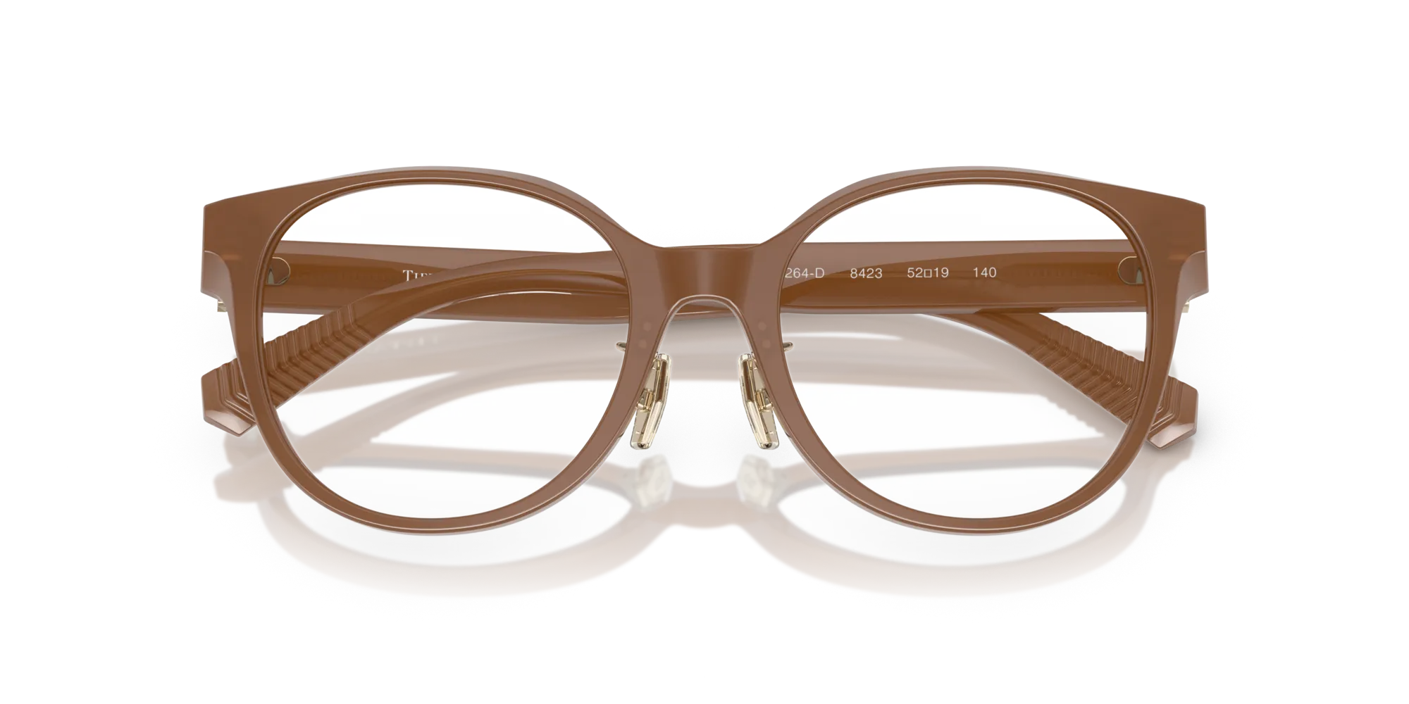 Tiffany TF2264D 8423 Montature da vista Acetato Marrone Rotonda Normale - immagine 2