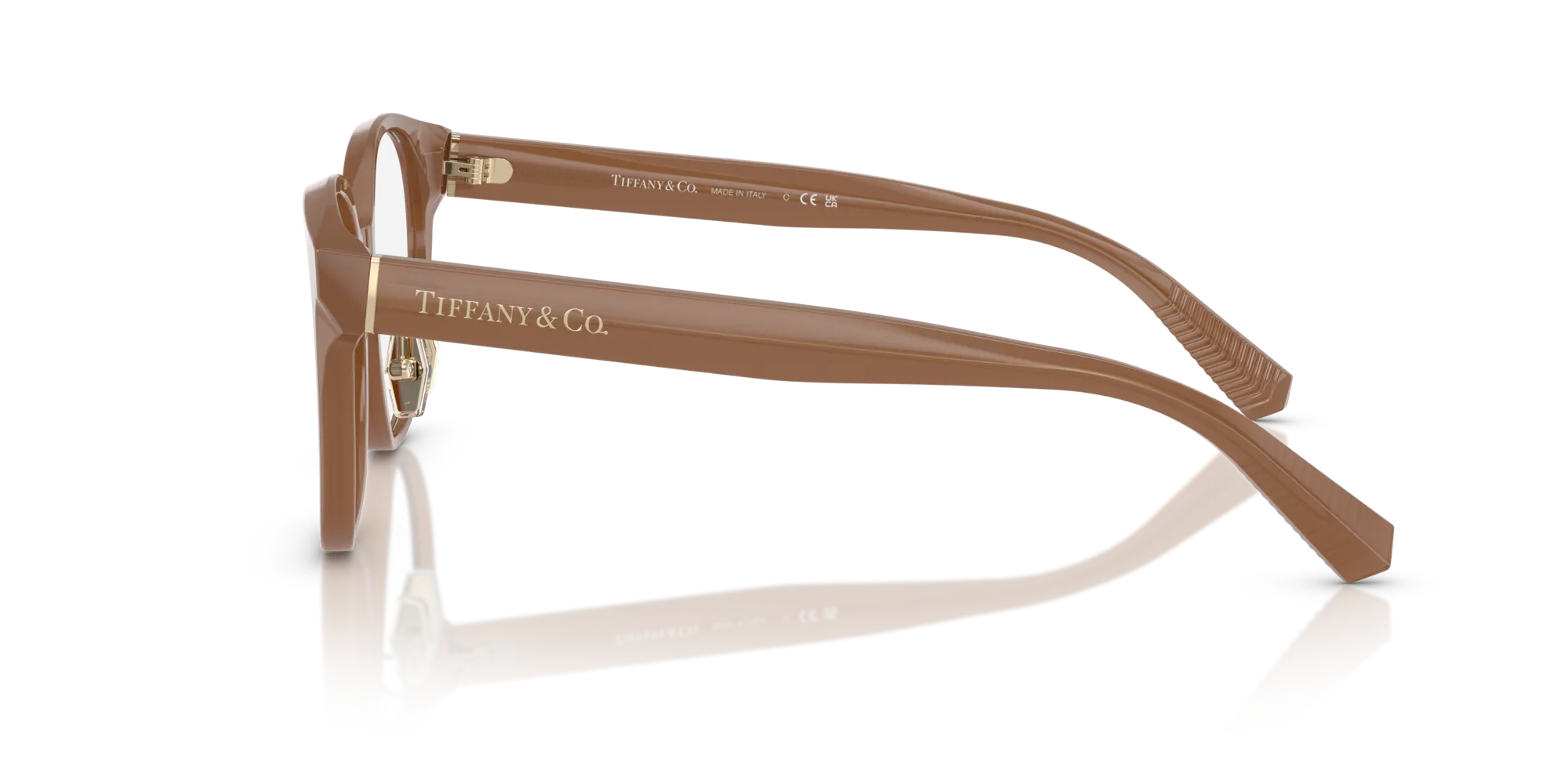 Tiffany TF2264D 8423 Montature da vista Acetato Marrone Rotonda Normale - immagine 4
