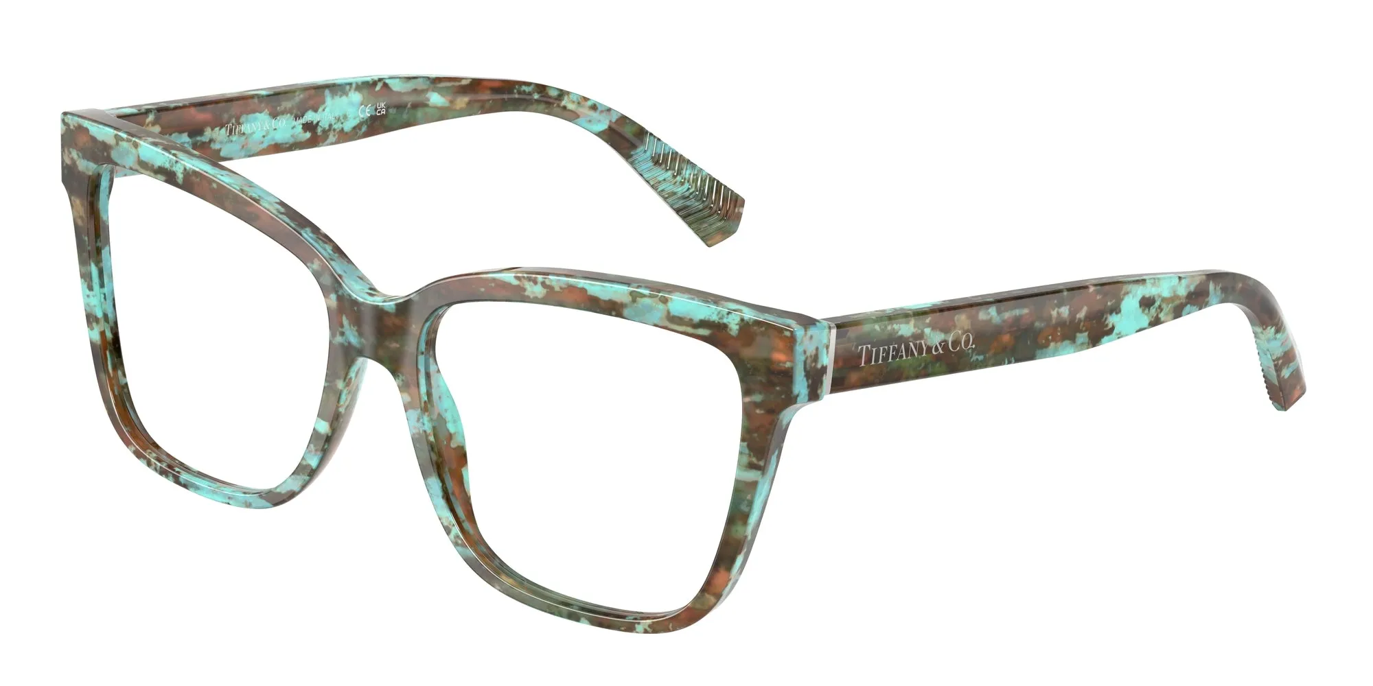 Tiffany TF2260 8422 Montature da vista Acetato Tartaruga Cat Eye Normale - immagine 1