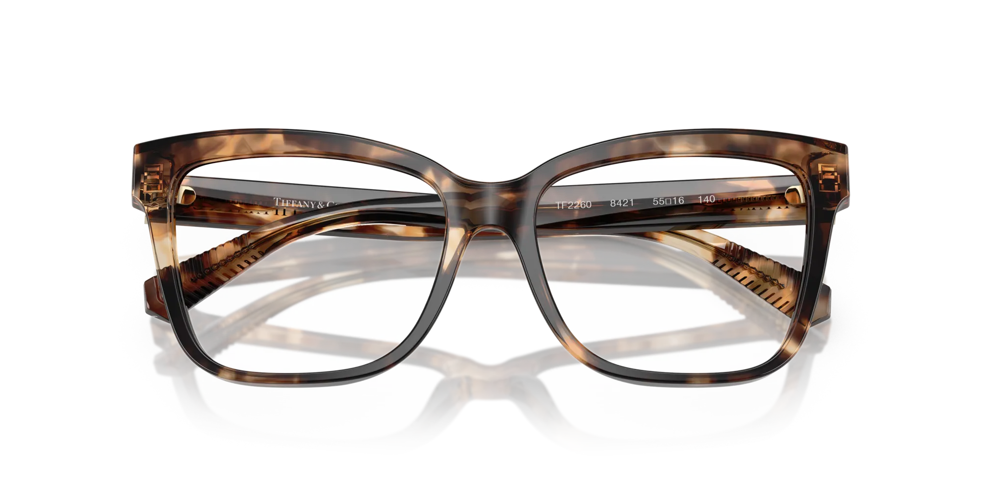 Tiffany TF2260 8421 Montature da vista Acetato Marrone Cat Eye Normale - immagine 2