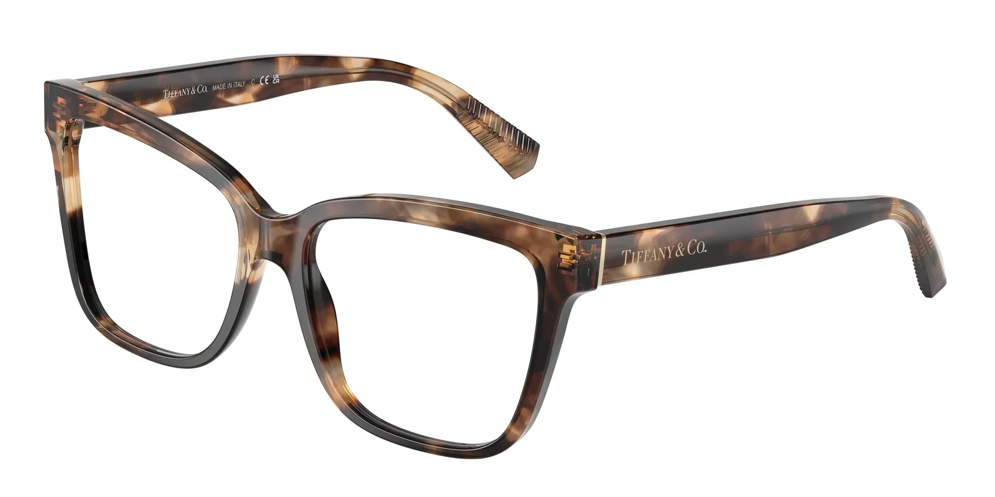 Tiffany TF2260 8421 Montature da vista Acetato Marrone Cat Eye Normale - immagine 1