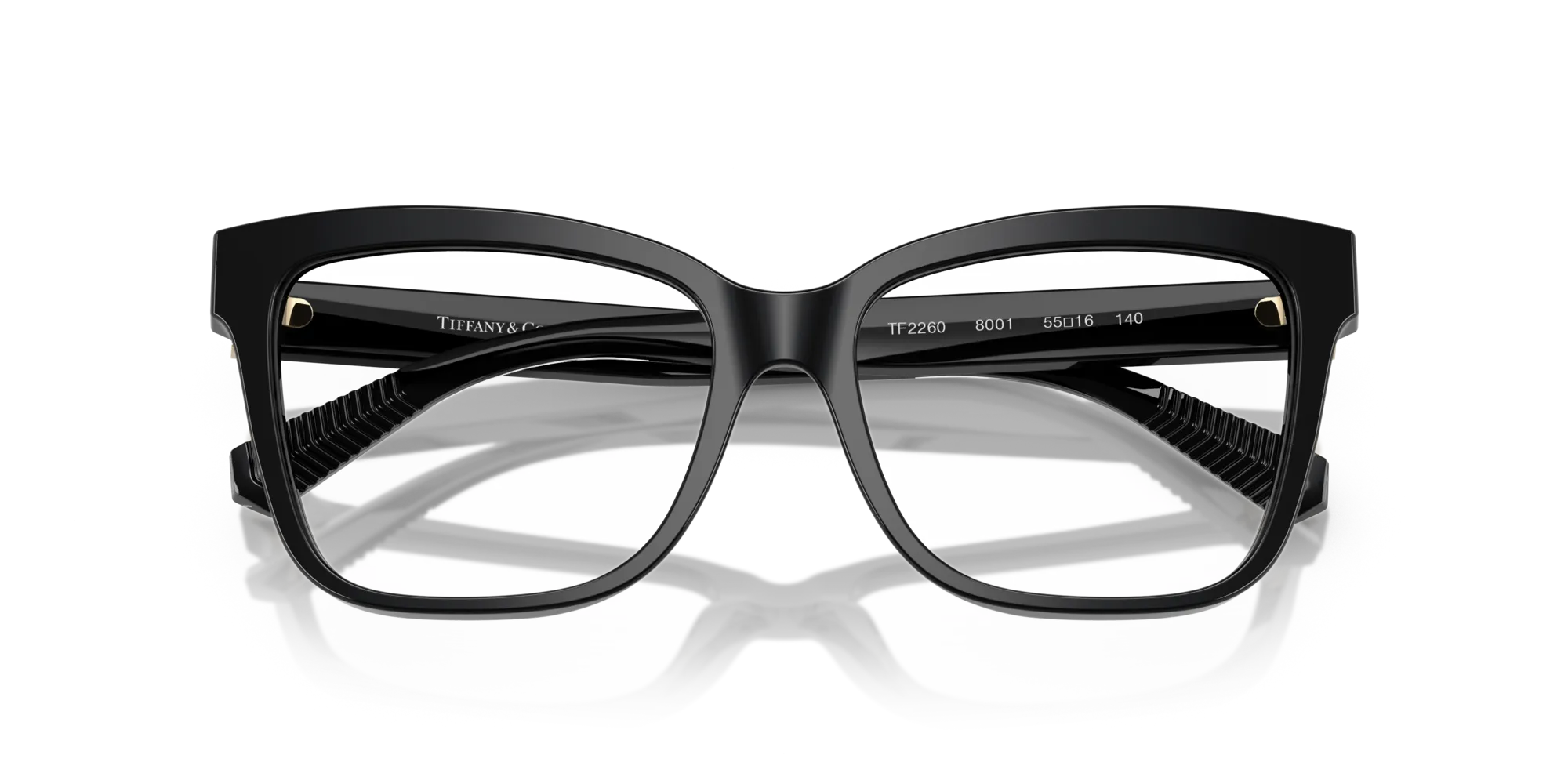Tiffany TF2260 8001 Montature da vista Acetato Nero Cat Eye Normale - immagine 2