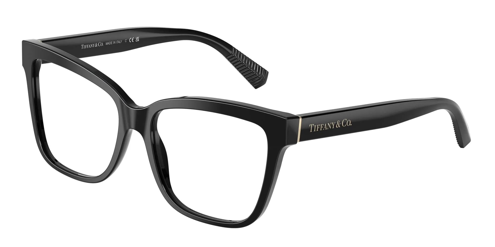 Tiffany TF2260 8001 Montature da vista Acetato Nero Cat Eye Normale - immagine 1