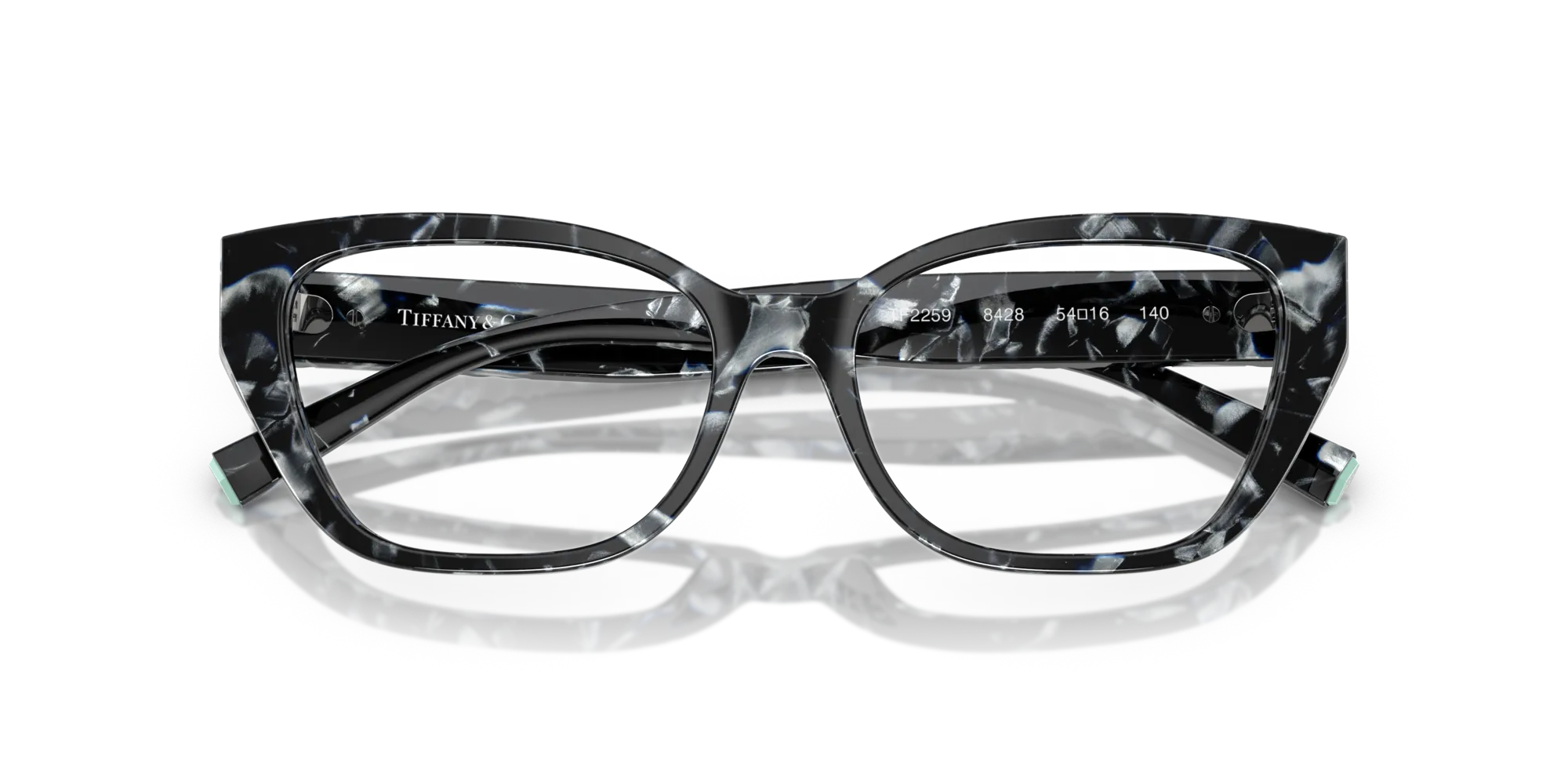 Tiffany TF2259 8428 Montature da vista Acetato Tartaruga Cat Eye Normale - immagine 2
