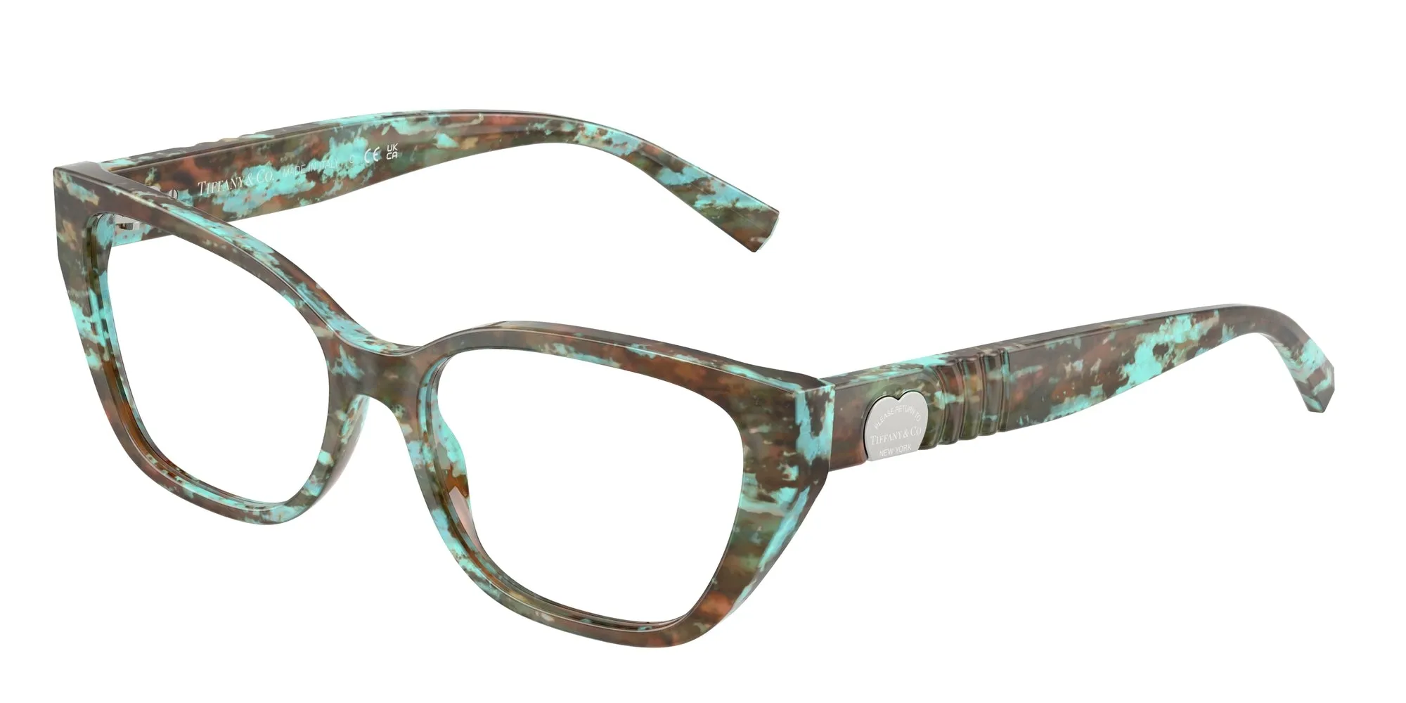 Tiffany TF2259 8422 Montature da vista Acetato Tartaruga Cat Eye Normale - immagine 1