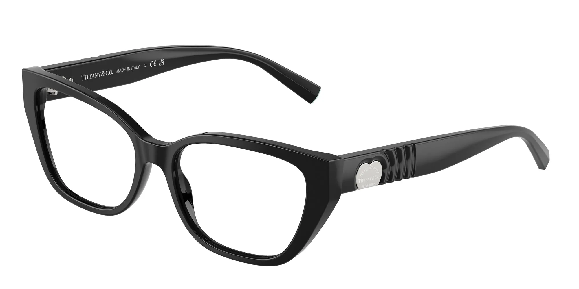 Tiffany TF2259 8001 Montature da vista Acetato Nero Cat Eye Normale - immagine 1