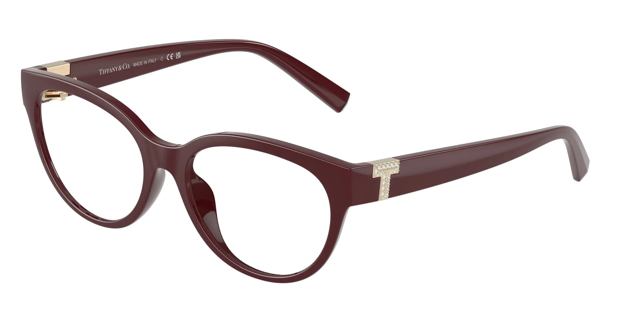 Tiffany TF2258BU 8389 Montature da vista Iniettato Viola Cat Eye Normale - immagine 1