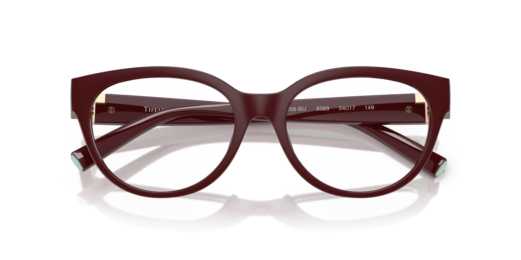 Tiffany TF2258BU 8389 Montature da vista Iniettato Viola Cat Eye Normale - immagine 2