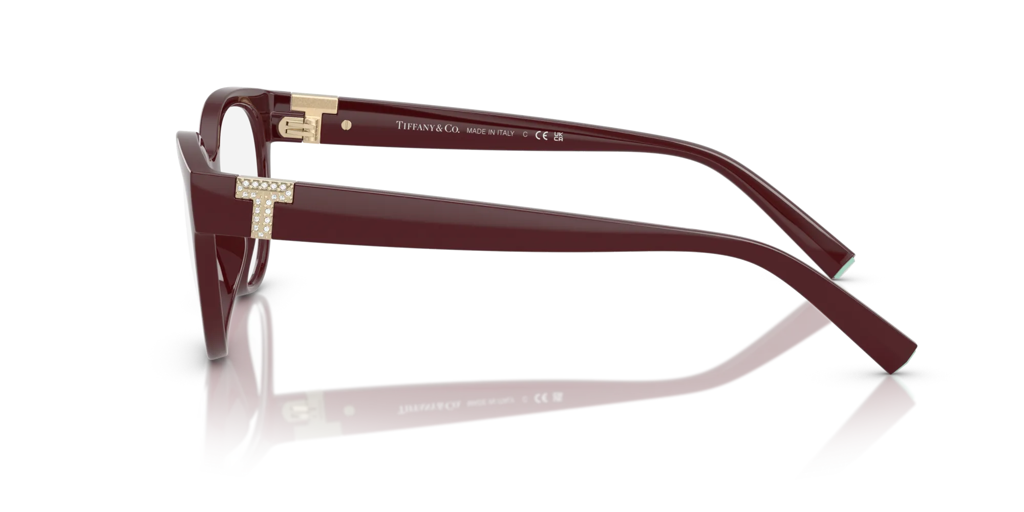Tiffany TF2258BU 8389 Montature da vista Iniettato Viola Cat Eye Normale - immagine 4