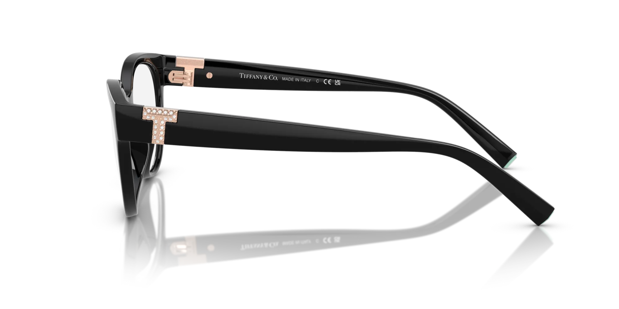Tiffany TF2258BU 8240 Montature da vista Iniettato Nero Cat Eye Normale - immagine 4