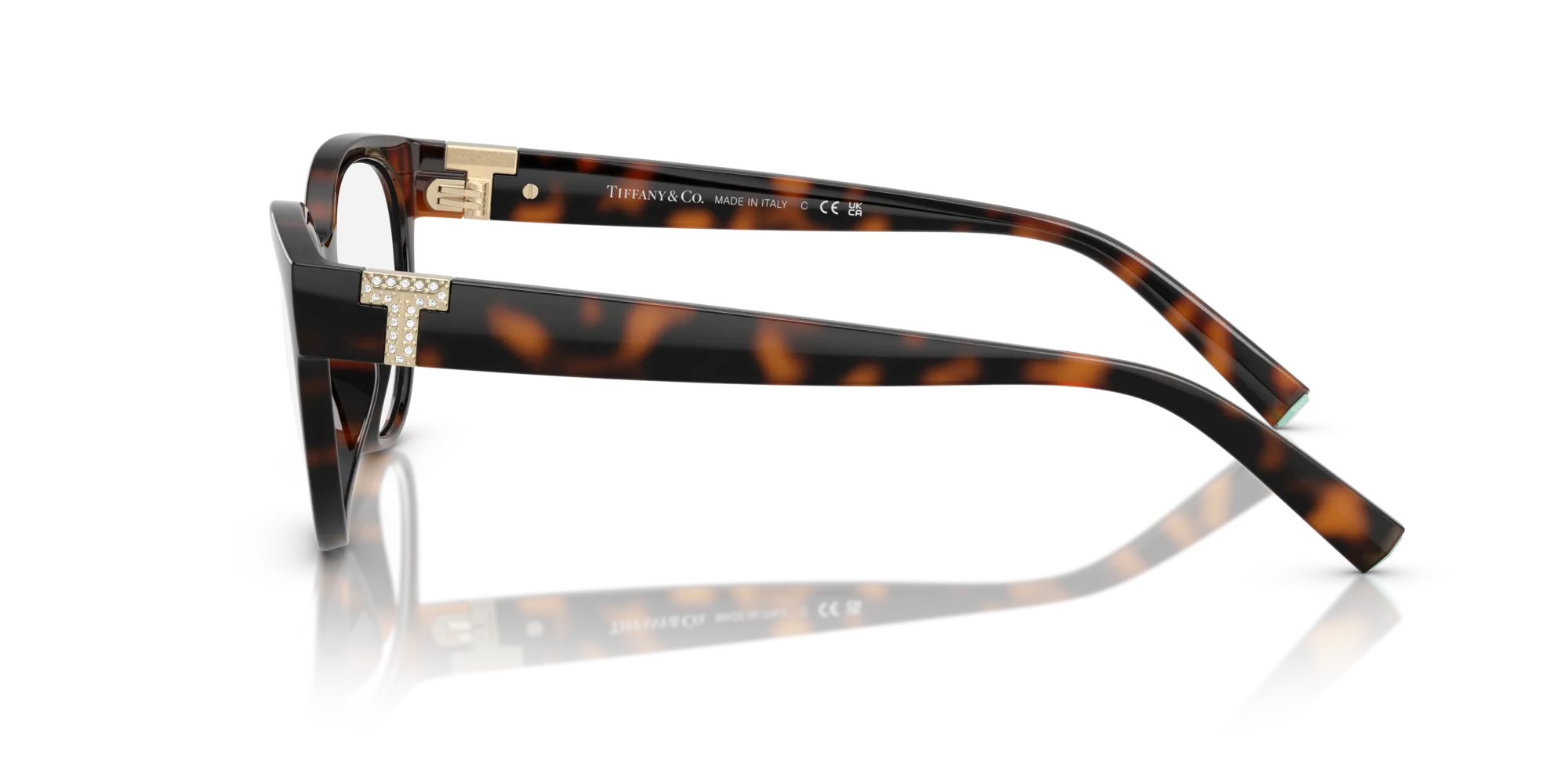 Tiffany TF2258BU 8015 Montature da vista Iniettato Tartaruga Cat Eye Normale - immagine 4