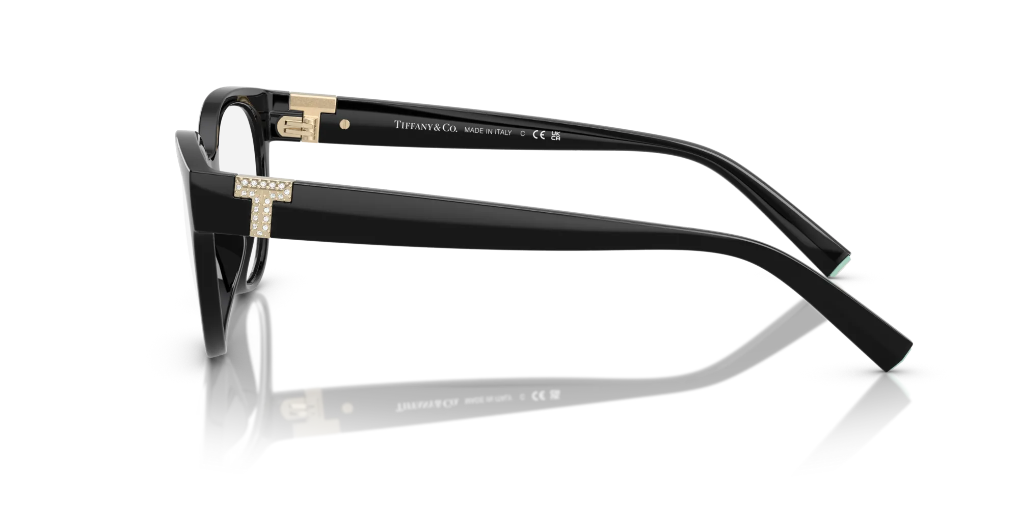 Tiffany TF2258BU 8001 Montature da vista Iniettato Nero Cat Eye Normale - immagine 4