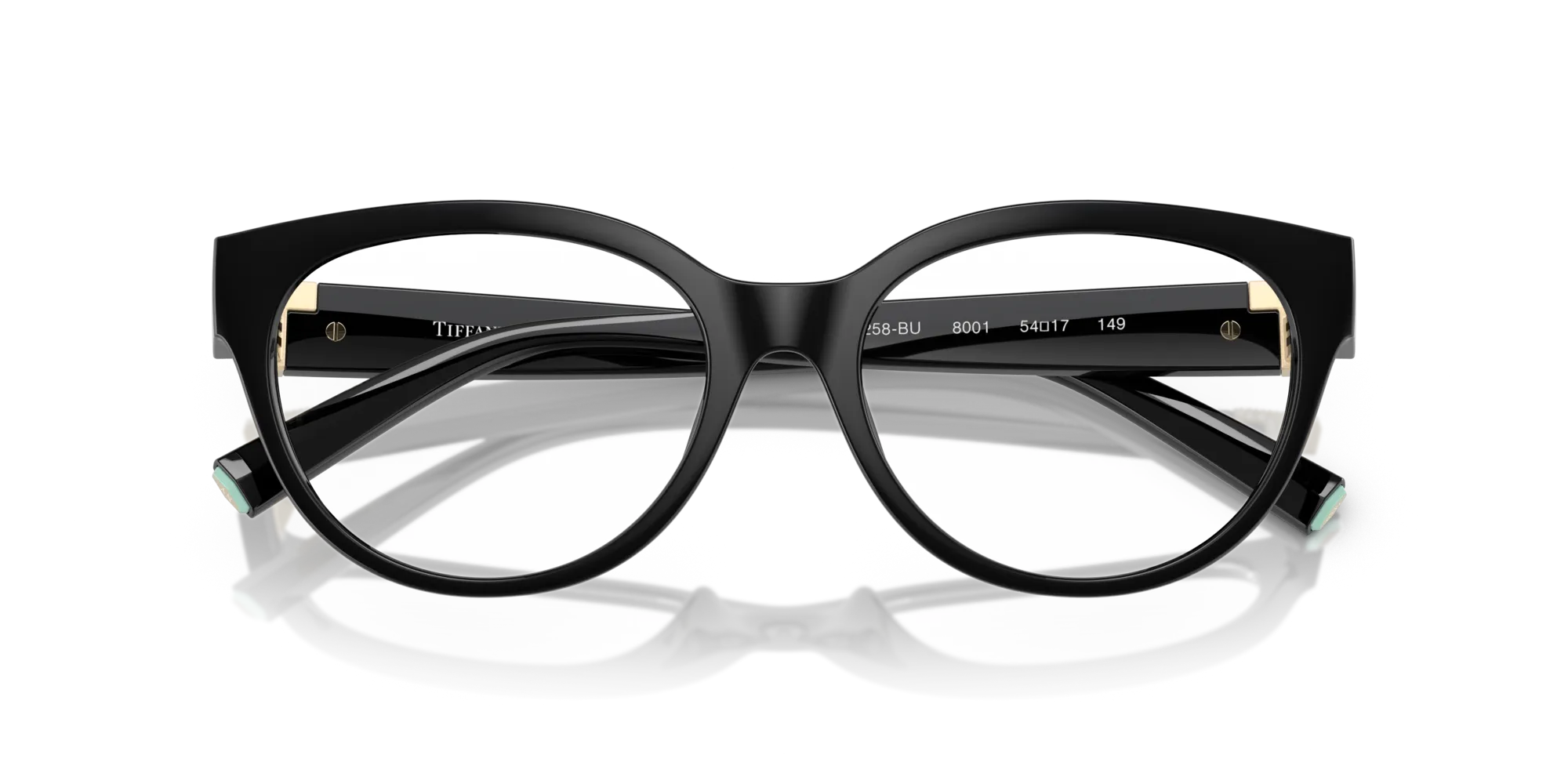 Tiffany TF2258BU 8001 Montature da vista Iniettato Nero Cat Eye Normale - immagine 2