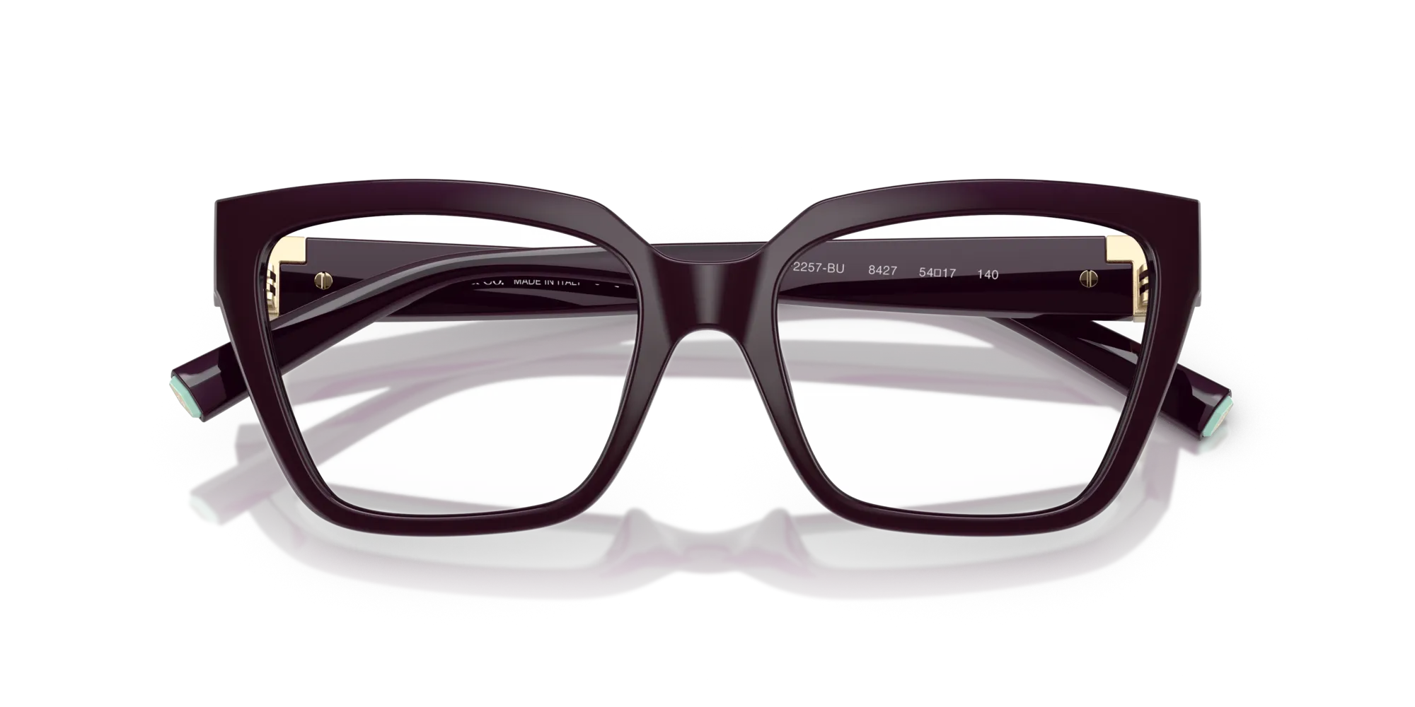 Tiffany TF2257BU 8427 Montature da vista Iniettato Nero Squadrata Normale - immagine 2