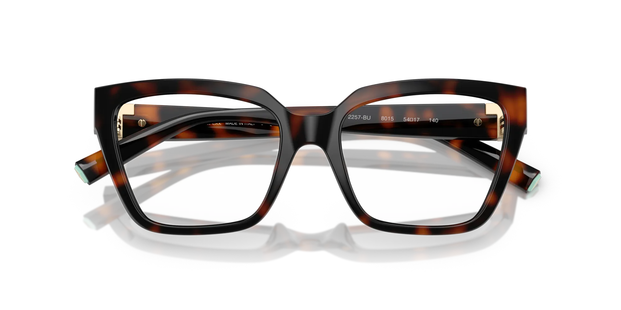 Tiffany TF2257BU 8015 Montature da vista Iniettato Tartaruga Squadrata Normale - immagine 2