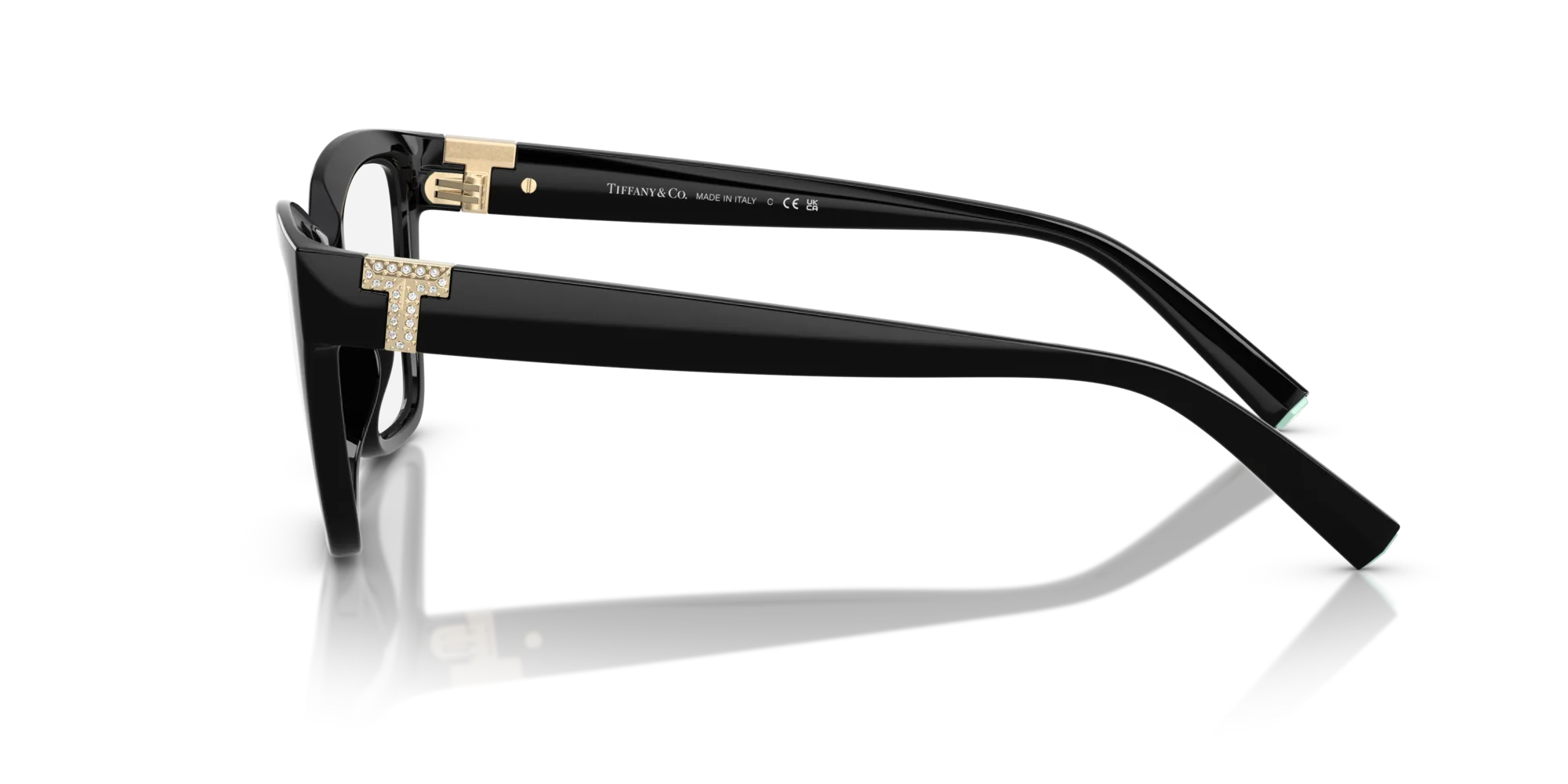 Tiffany TF2257BU 8001 Montature da vista Iniettato Nero Trasparente Squadrata Normale - immagine 4