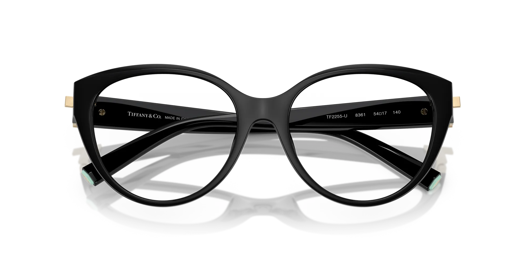 Tiffany TF2255U 8361 Montature da vista Iniettato Nero Cat Eye Normale - immagine 2