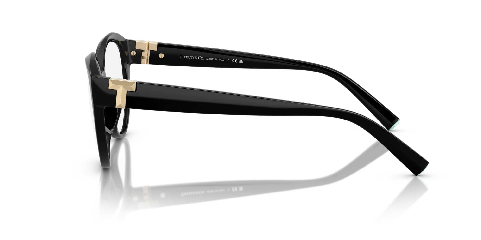 Tiffany TF2255U 8361 Montature da vista Iniettato Nero Cat Eye Normale - immagine 4