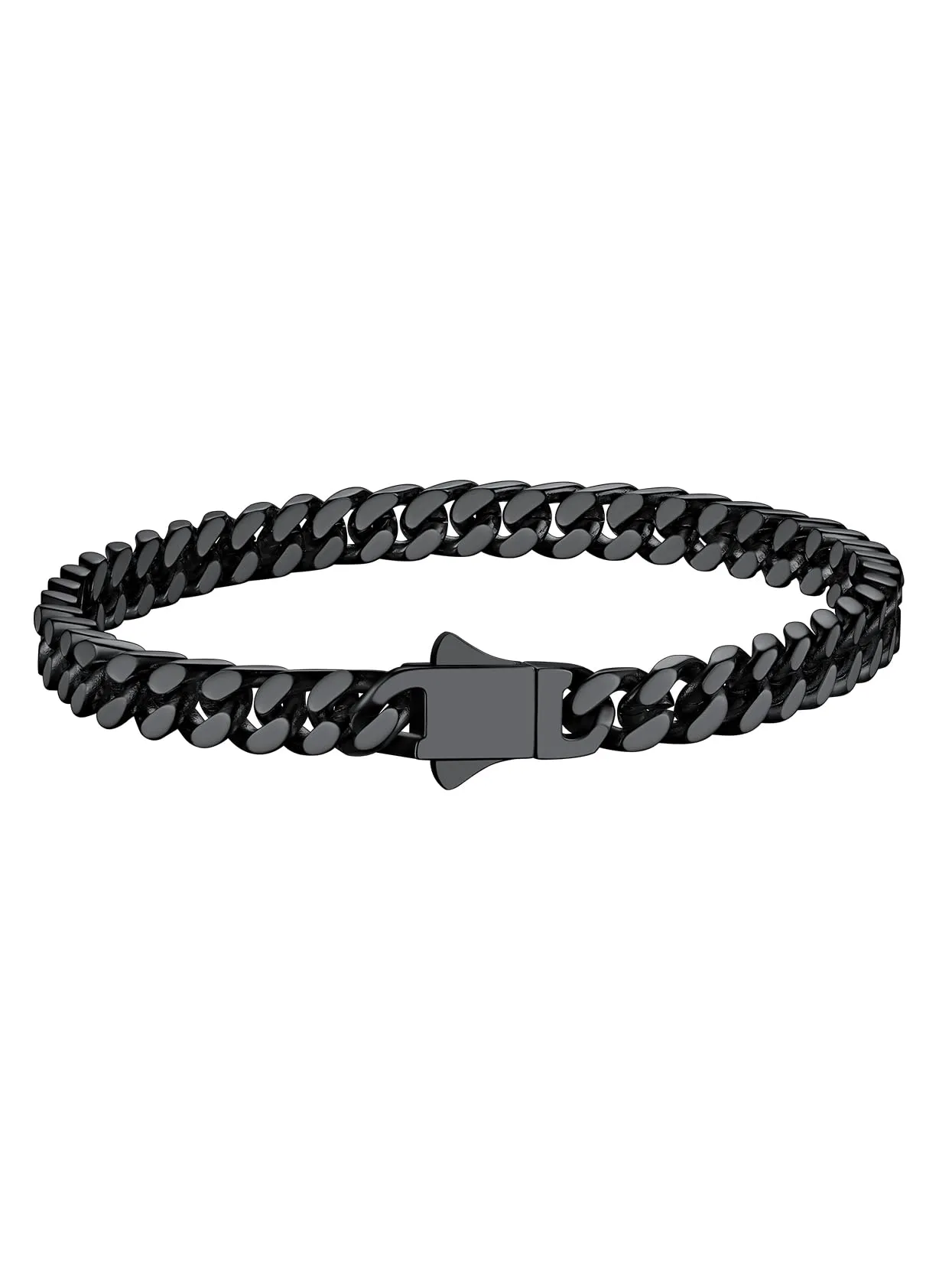 Richsteel Braccialetto a catena a maglie cubane di qualità Miami per uomini e donne, in acciaio inox, larghezza 5/7/9/12 mm, confezione regalo - immagine 1