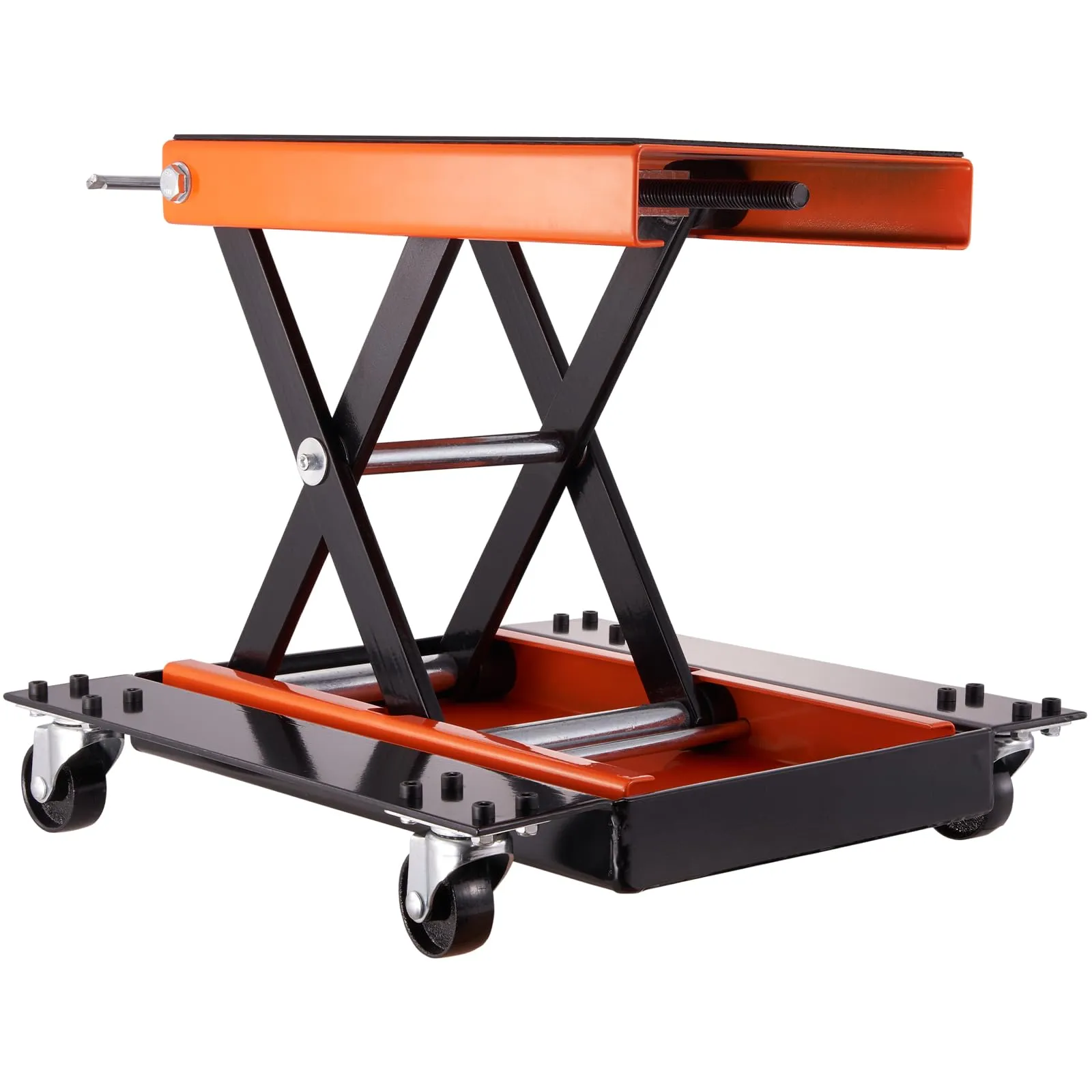 VEVOR Ponte Sollevatore Idraulico a Forbice per Moto da Officina Capacità Max. 500kg Altezza Regolabile 12-39cm, Ponte Sollevatore Alzamoto da Officina Operazione Idraulica Piattaforma 37,1 x 22,8 cm - immagine 12