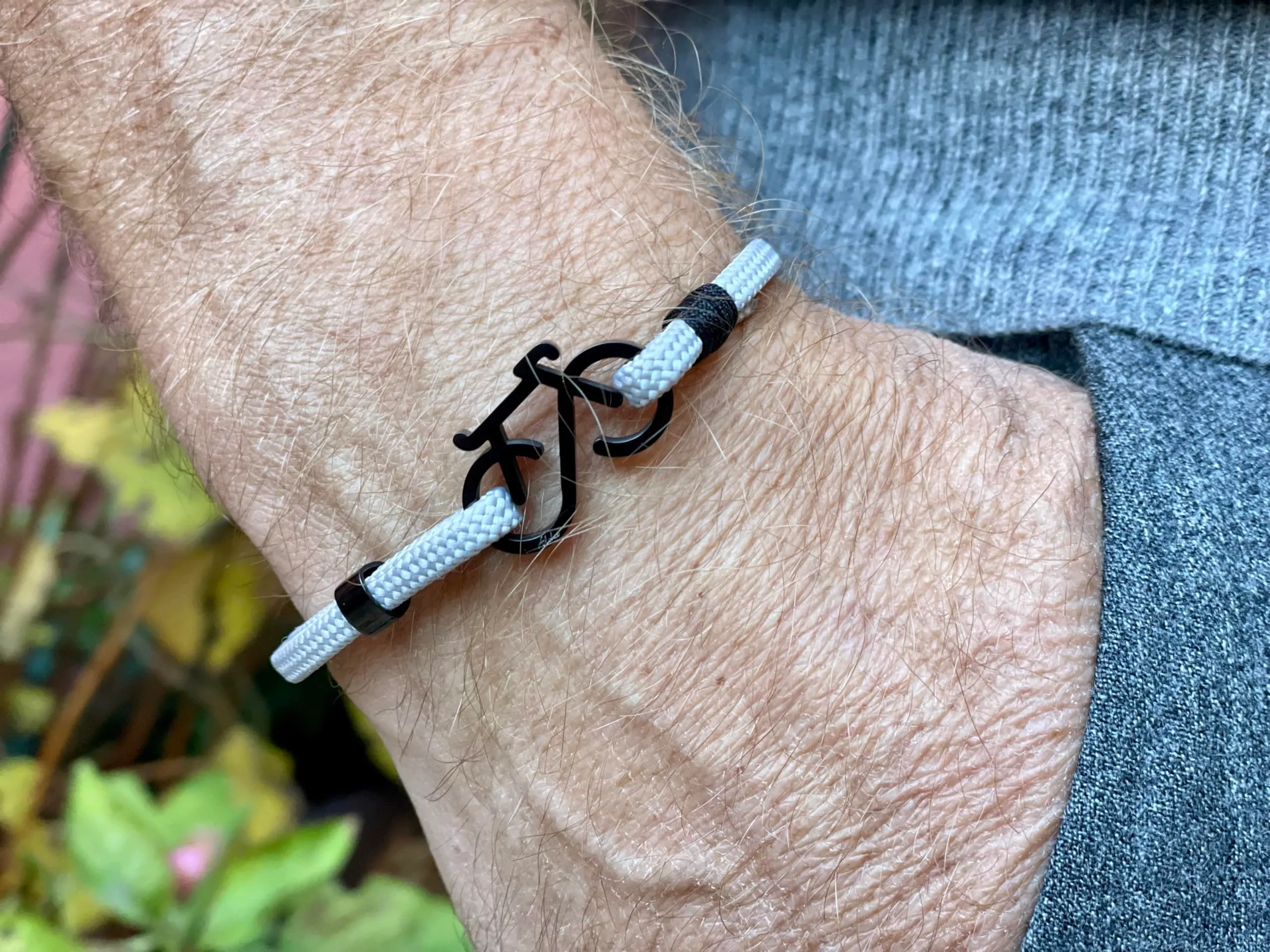 Aloha Bracciale Bici Corsa Gravel Bike Mountain Bike Idea regalo Uomo Donna Regolabile Acciaio (Grigio) - immagine 6