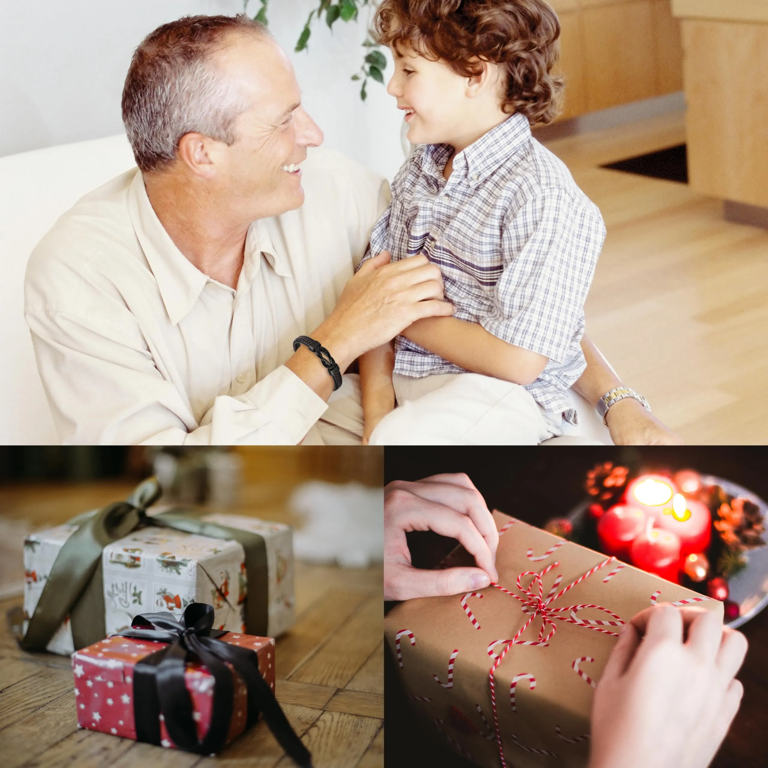 Merclix Regalo Nonno Natale Bracciale Uomo Festa Dei Nonni Idee Regalo Nonni Natale Bracciale Nonno Compleanno - immagine 6