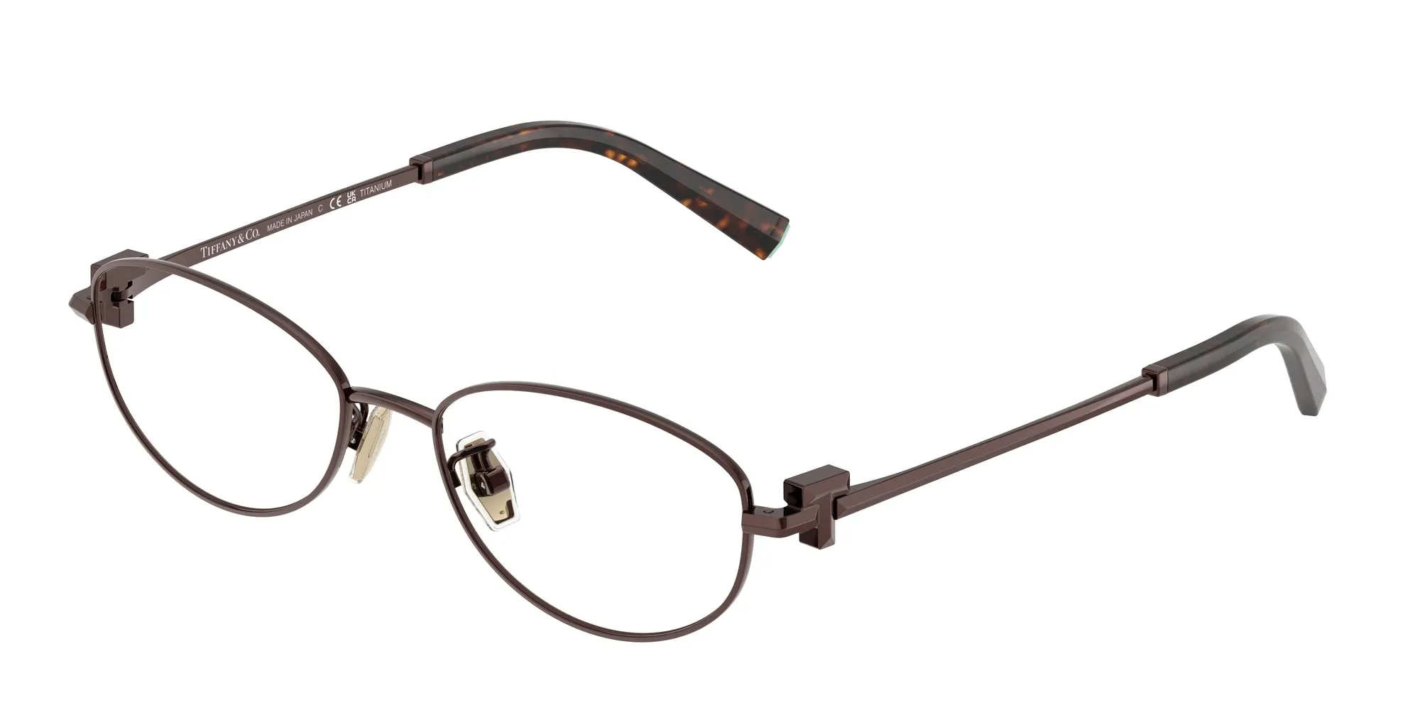 Tiffany TF1162TD 6046 Montature da vista Titanio Marrone Rotonda Normale - immagine 1