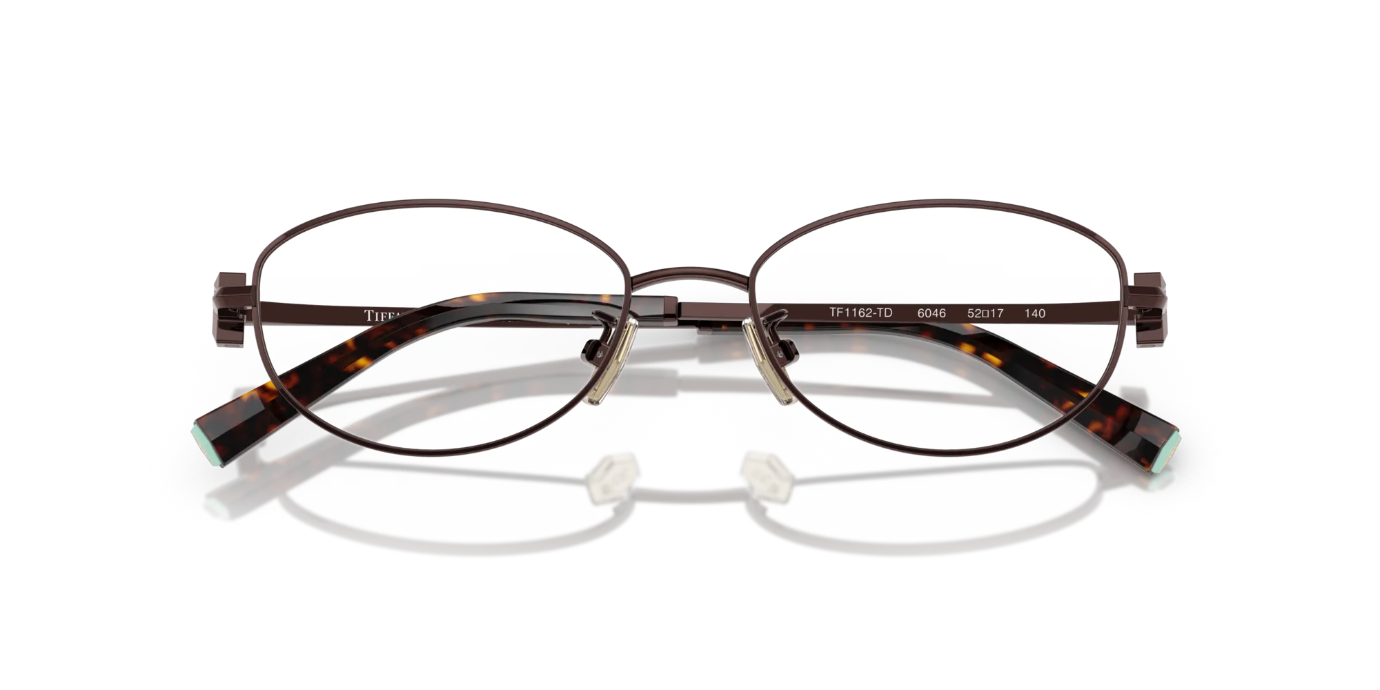 Tiffany TF1162TD 6046 Montature da vista Titanio Marrone Rotonda Normale - immagine 2