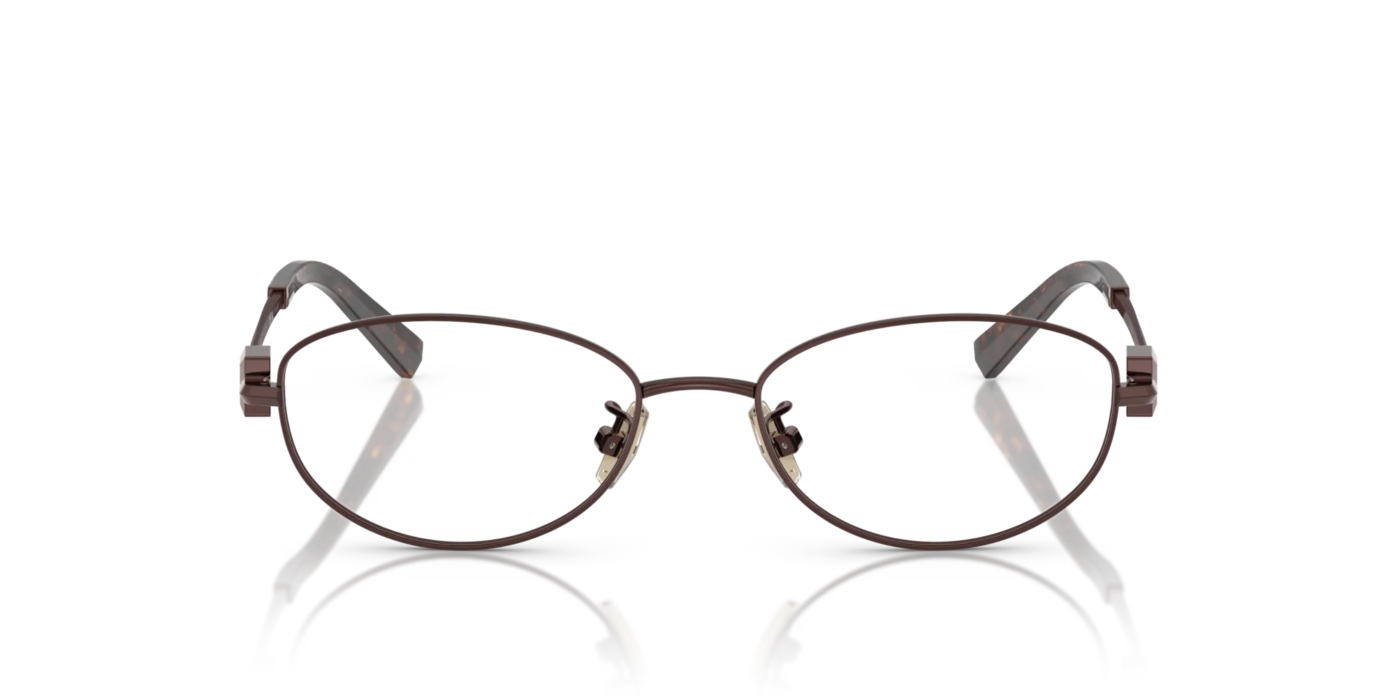 Tiffany TF1162TD 6046 Montature da vista Titanio Marrone Rotonda Normale - immagine 3