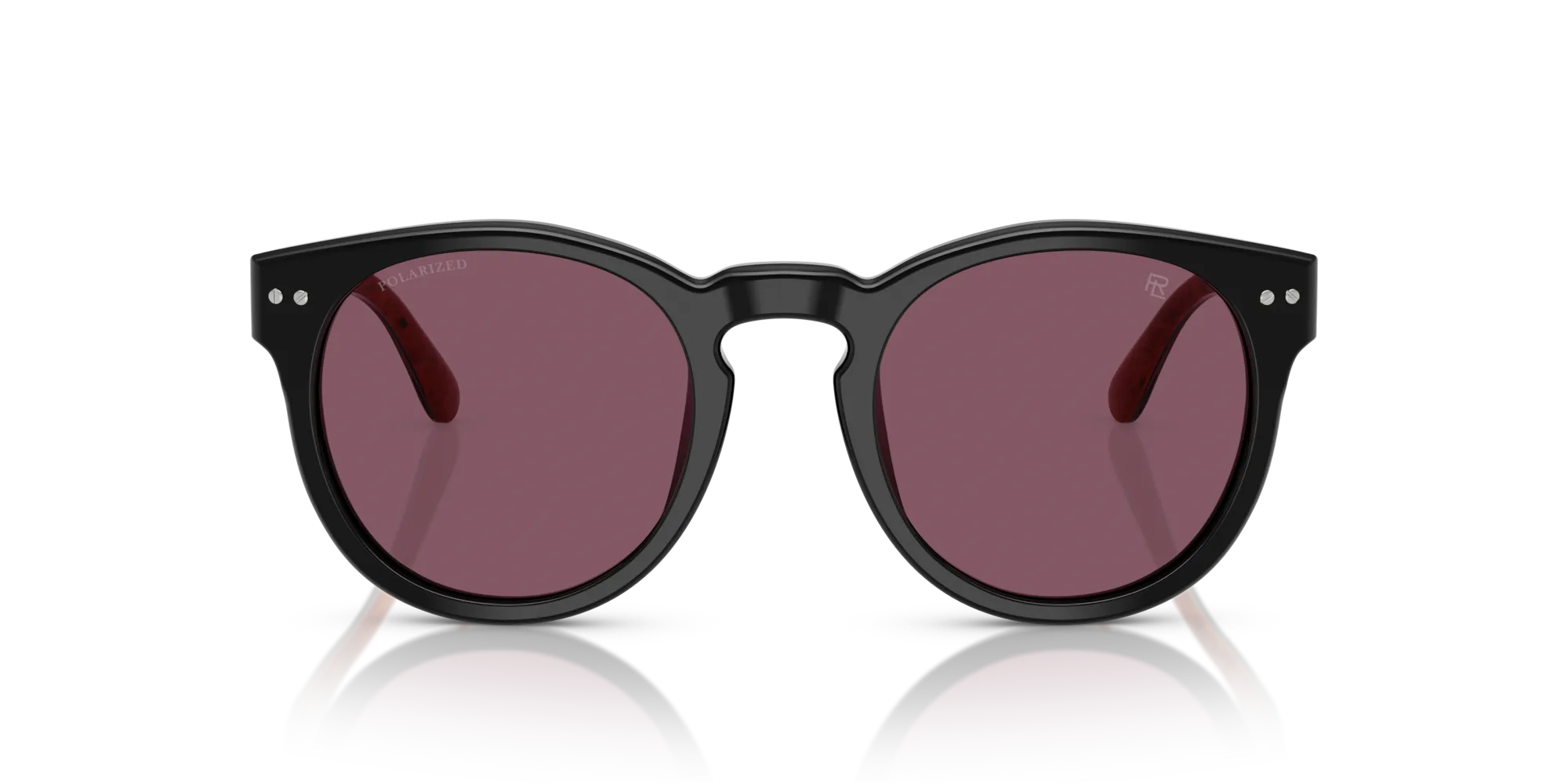 Ralph Lauren RL8229U 53981A Occhiali da sole Acetato Nero Viola Pantos Polarizzata - immagine 3