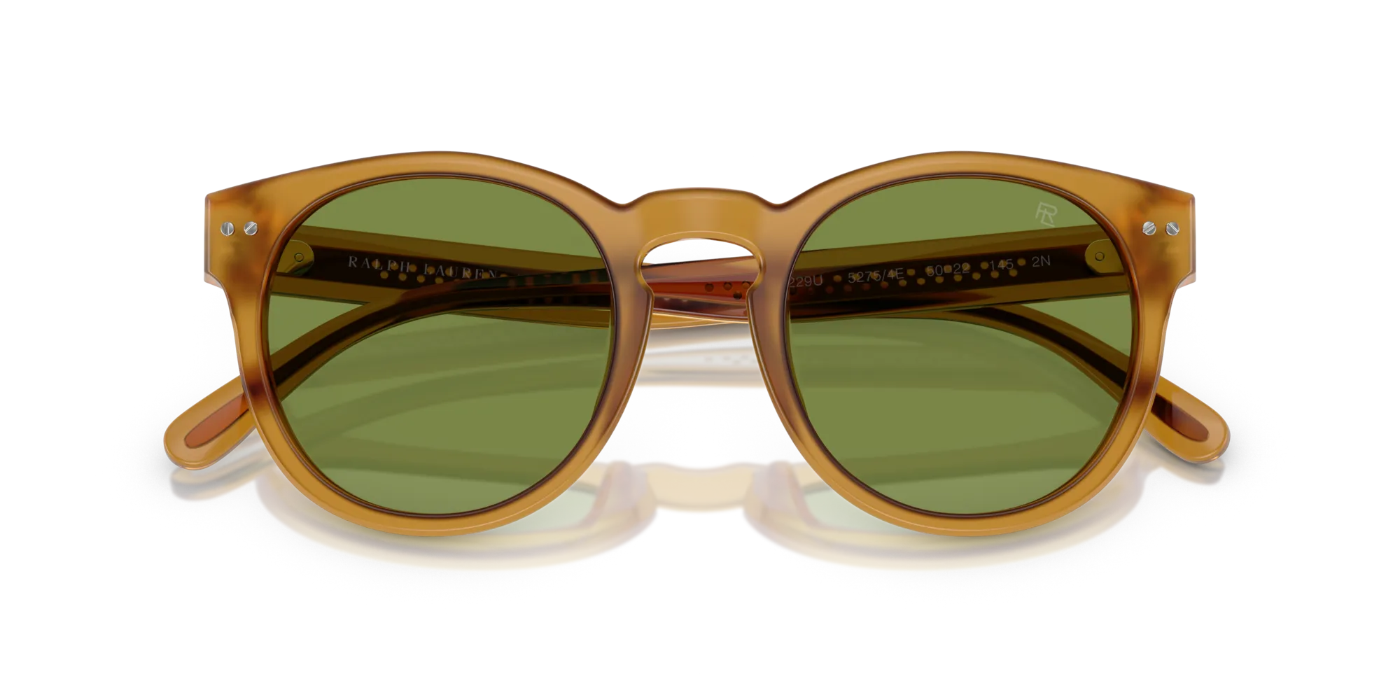 Ralph Lauren RL8229U 52754E Occhiali da sole Acetato Tartaruga Verde Pantos Normale - immagine 2