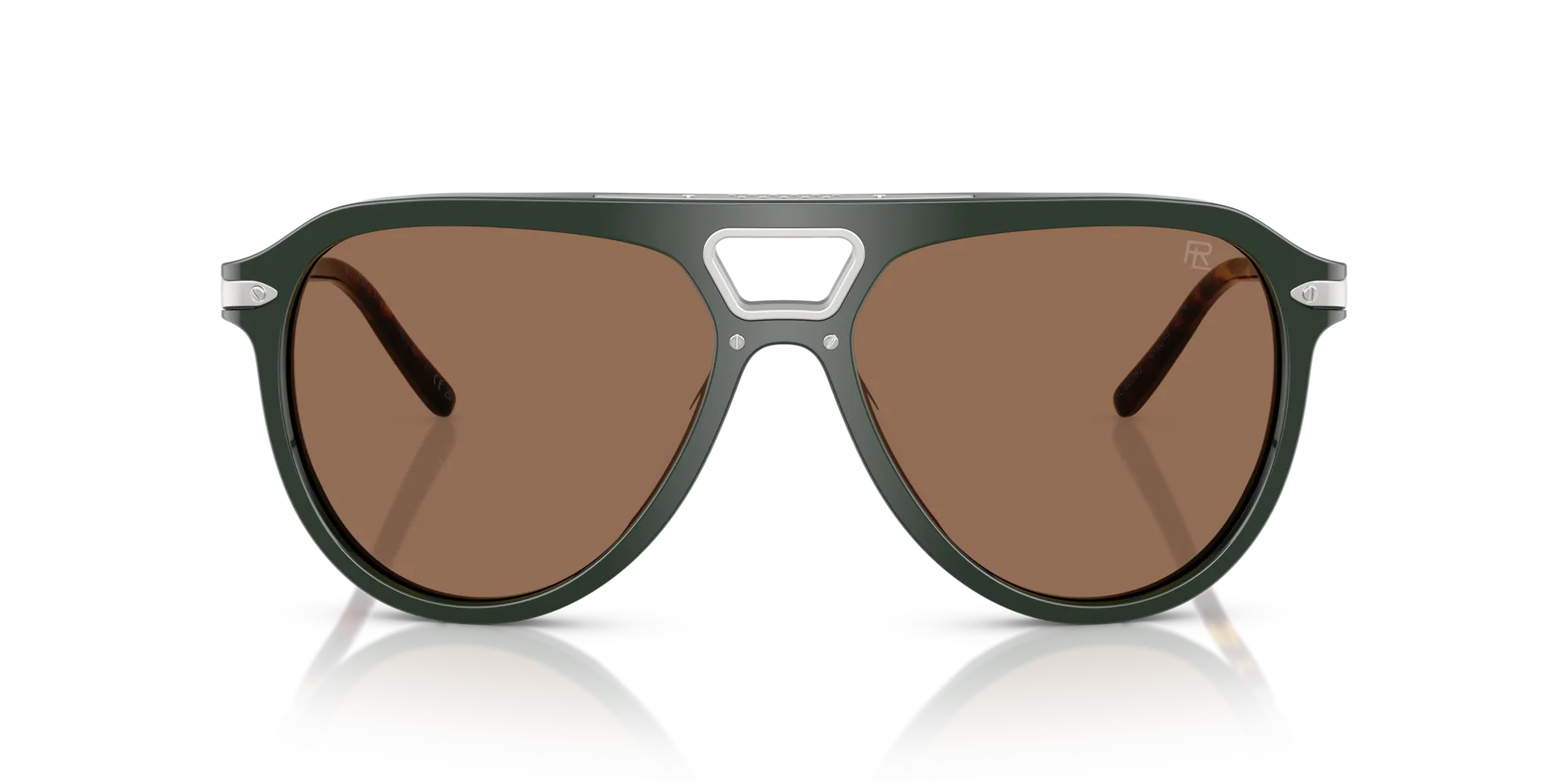 Ralph Lauren RL8228U 614073 Occhiali da sole Acetato Verde Marrone Pilot Normale - immagine 3