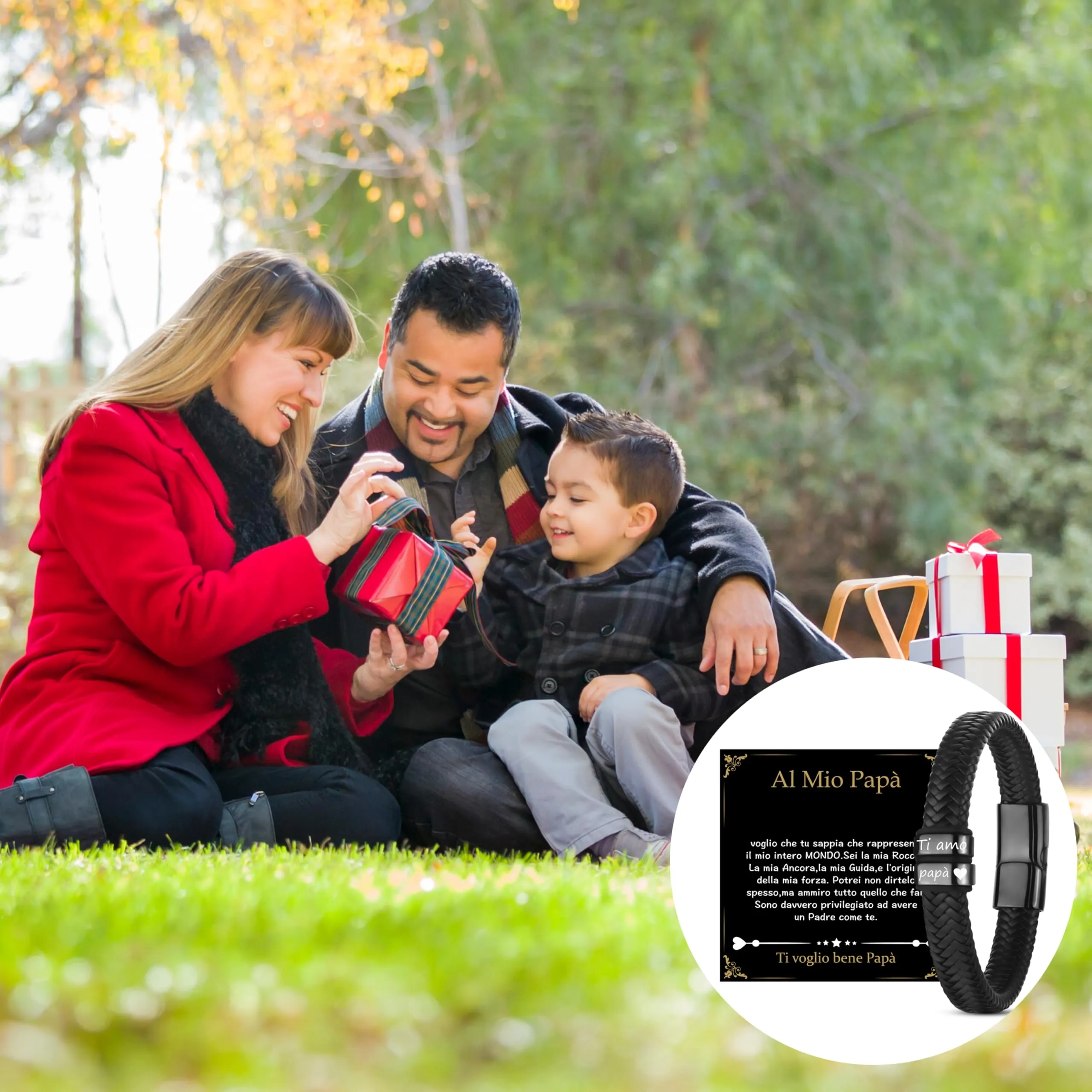 Merclix Regalo Papà Bracciale Uomo Festa Del Papa Idee Regalo Regalo Festa Del Papà Idee Regalo Papa Natale Regali Per Papà Regalo Papa Compleanno Regalo Natale Papà Regalo Per Papà Regalo Neo Papà - immagine 6