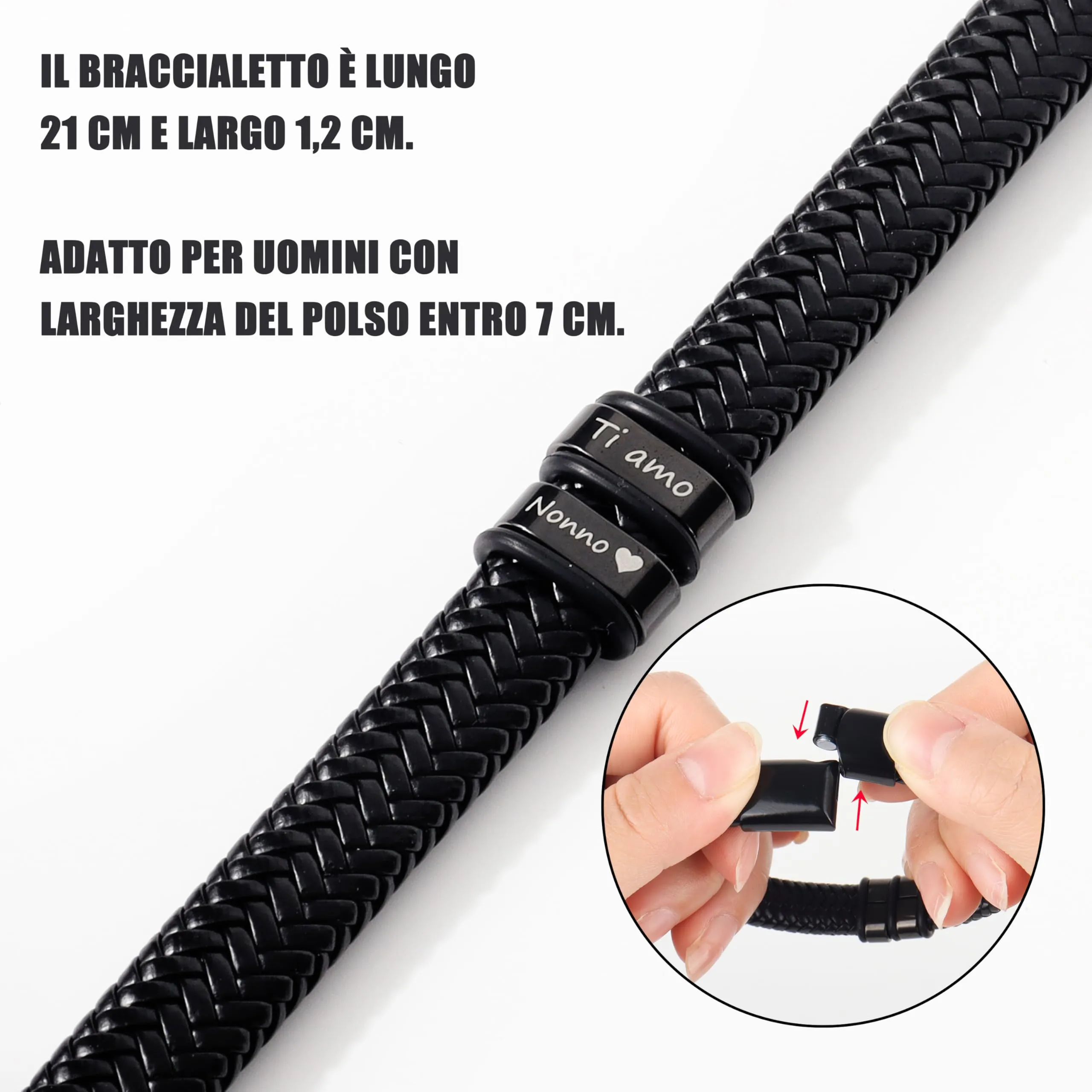 Merclix Regalo Nonno Compleanno Bracciale Uomo Regalo Nonno Natale Regali Nonno Regalo Per Nonno Festa Dei Nonni Idee Regalo Regalo Festa Dei Nonni Nonno Idee Regalo Regali Per Nonno Da Nipoti - immagine 3