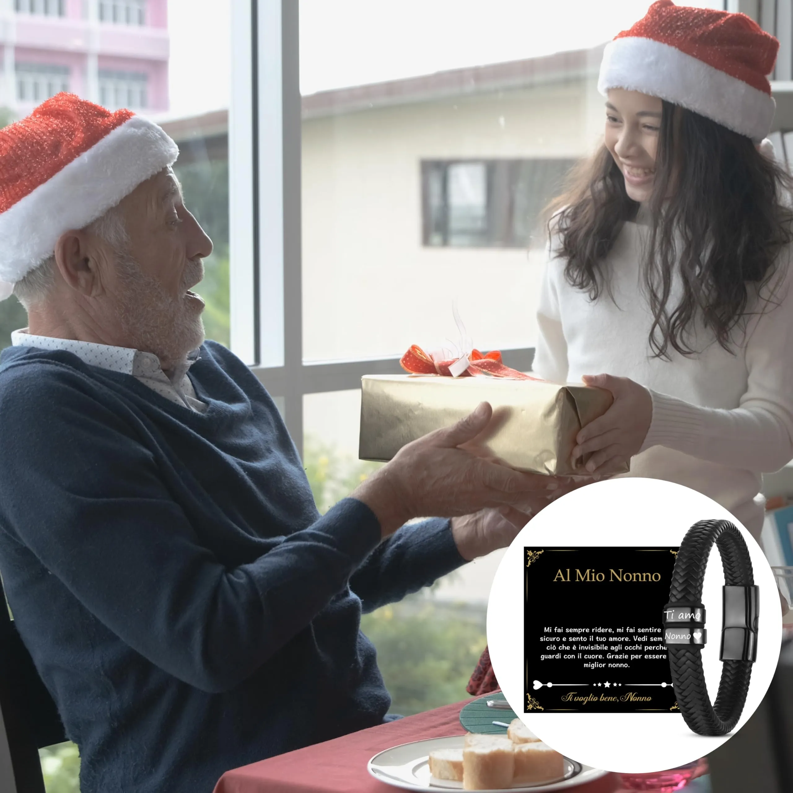 Merclix Regalo Nonno Compleanno Bracciale Uomo Regalo Nonno Natale Regali Nonno Regalo Per Nonno Festa Dei Nonni Idee Regalo Regalo Festa Dei Nonni Nonno Idee Regalo Regali Per Nonno Da Nipoti - immagine 7