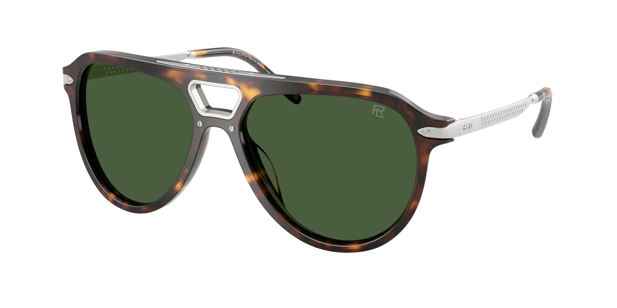 Ralph Lauren RL8228U 500371 Occhiali da sole Acetato Marrone Verde Pilot Normale - immagine 1